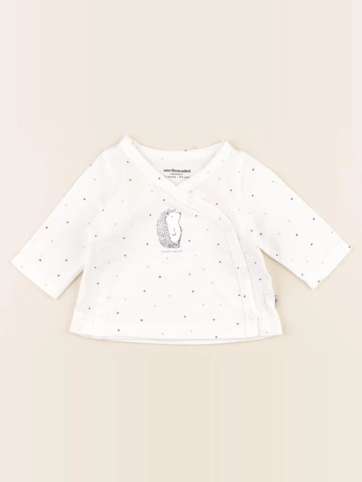 Vertbaudet - tee-shirt multicolore - 1 mois
