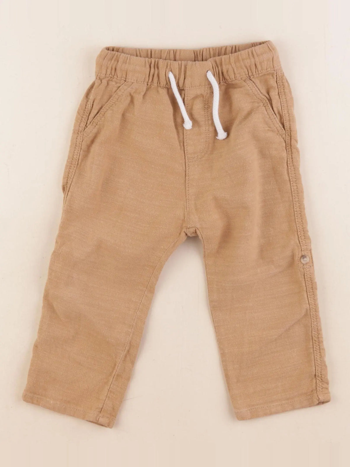 H&M - pantalon marron - 12/18 mois