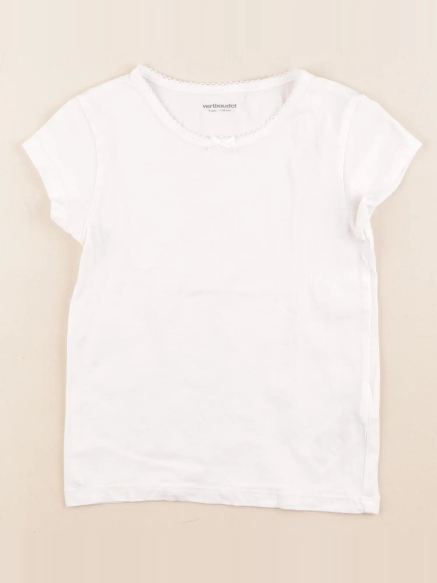 Vertbaudet - maillot de corps blanc - 5 ans