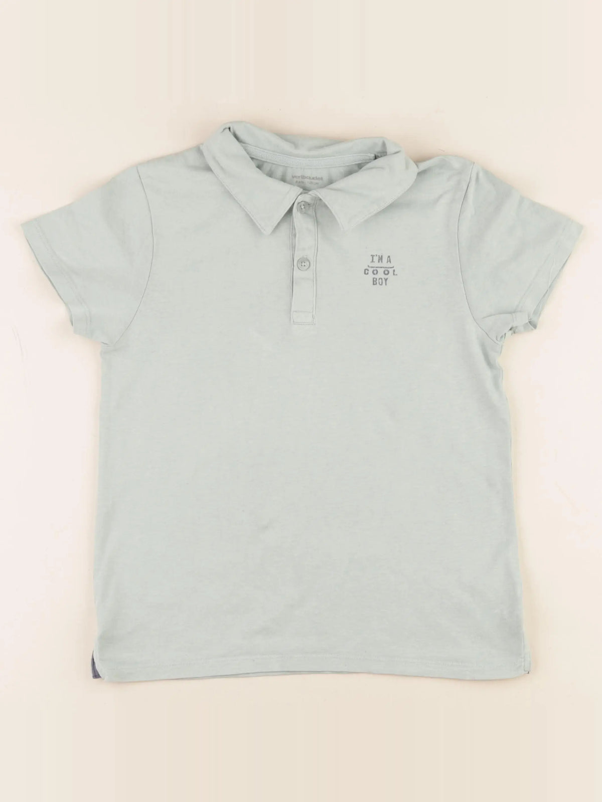 Vertbaudet - polo vert - 8 ans