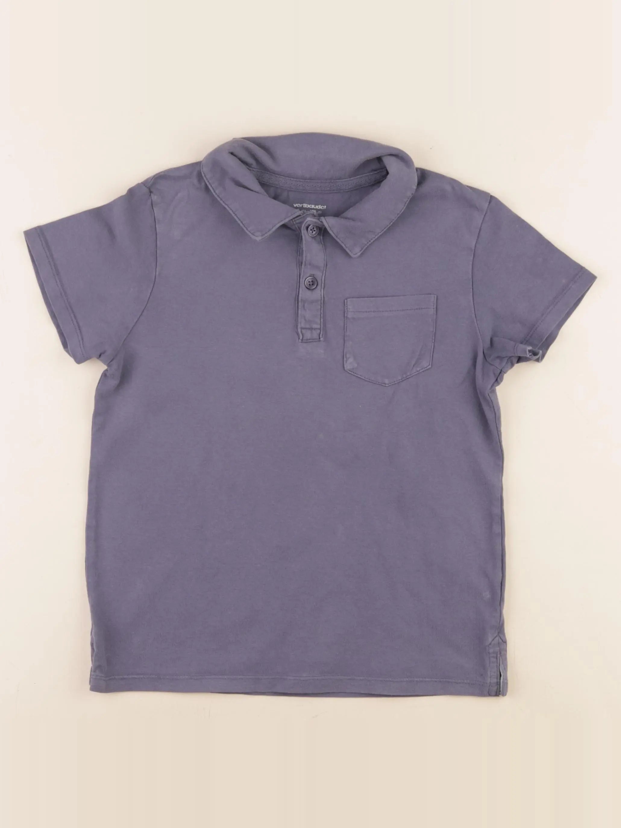 Vertbaudet - polo bleu - 8 ans