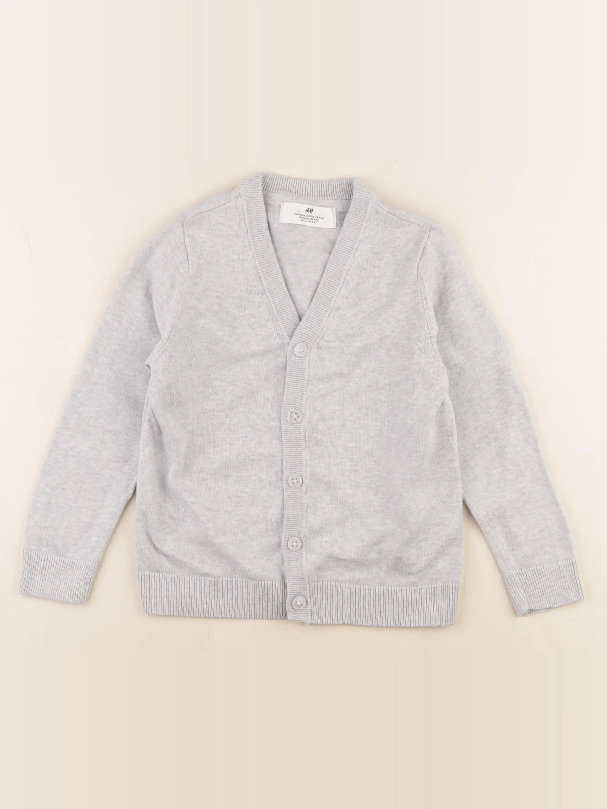 H&M - gilet gris - 4/6 ans