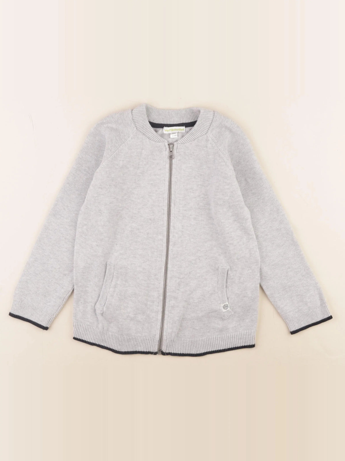 Vertbaudet - gilet gris - 5 ans