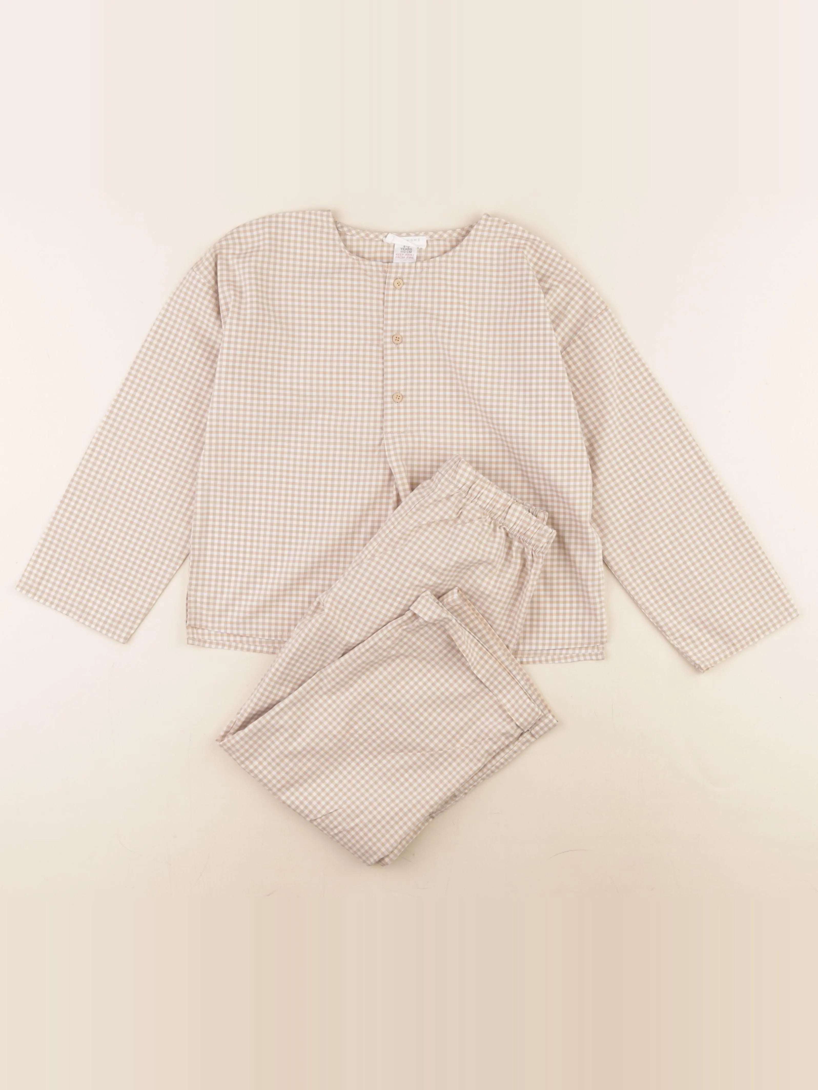 Zara - pyjama coton beige - 4/5 ans