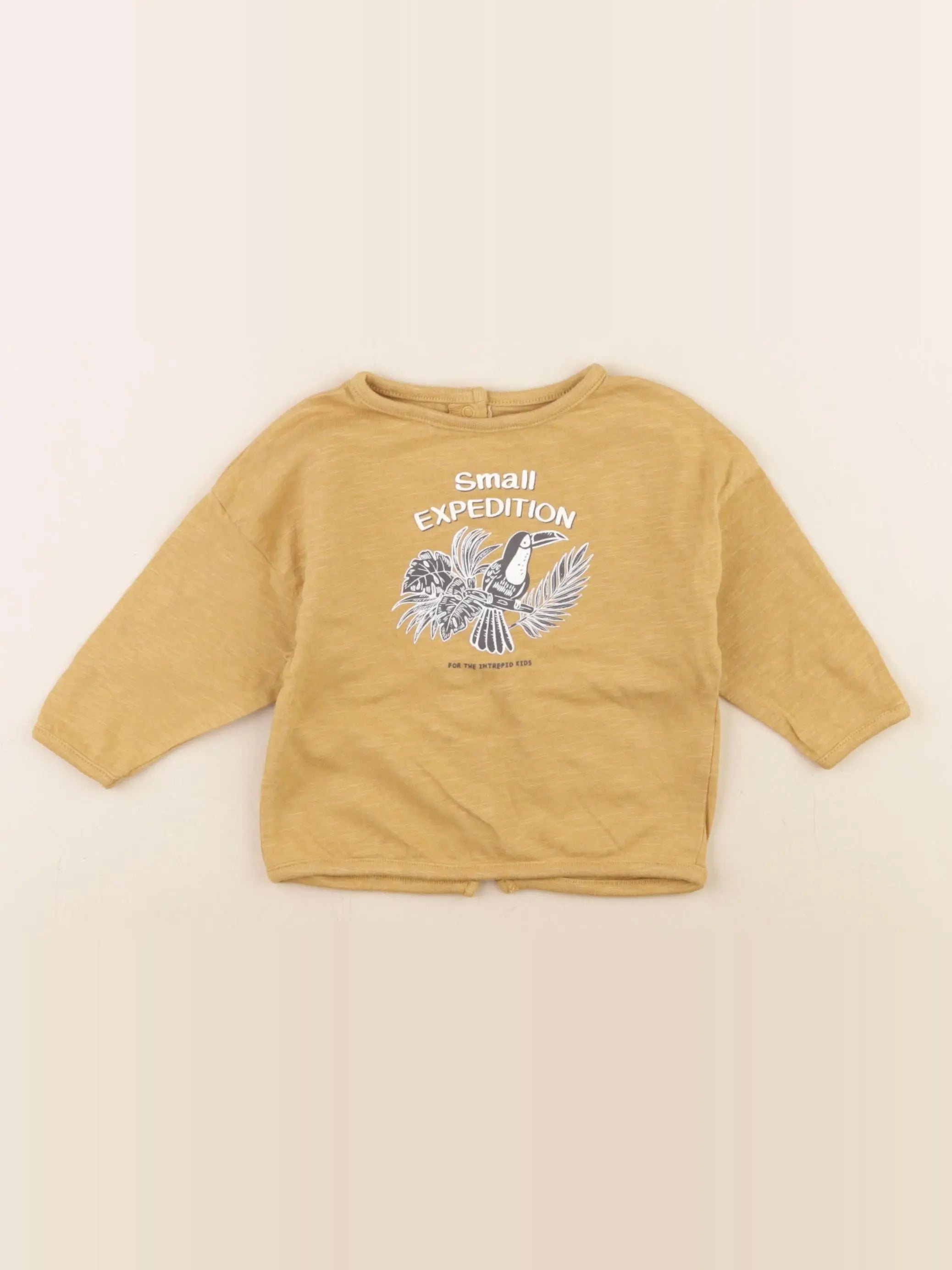 Vertbaudet - tee-shirt jaune - 6 mois