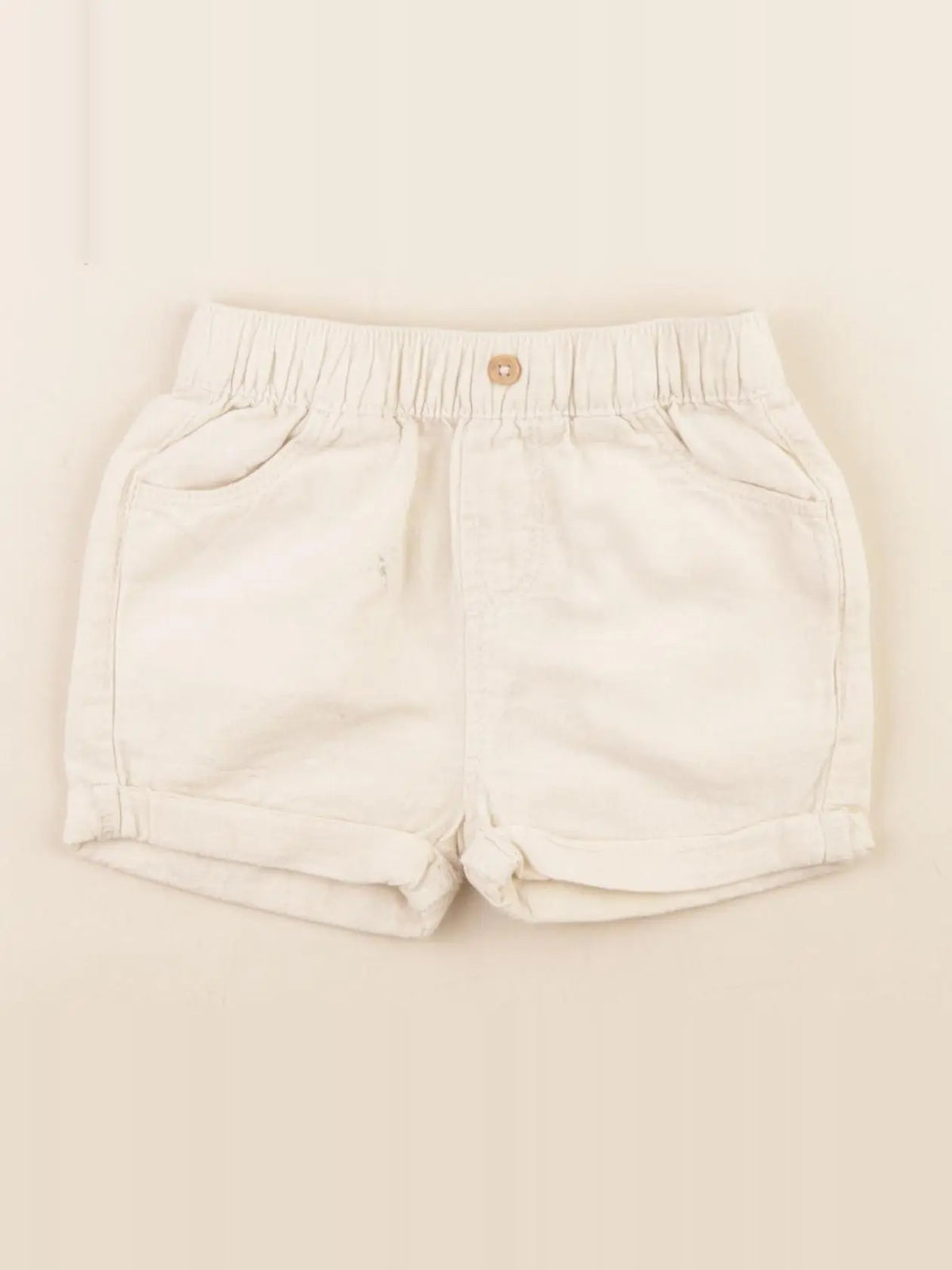 Vertbaudet - short beige - 6 mois
