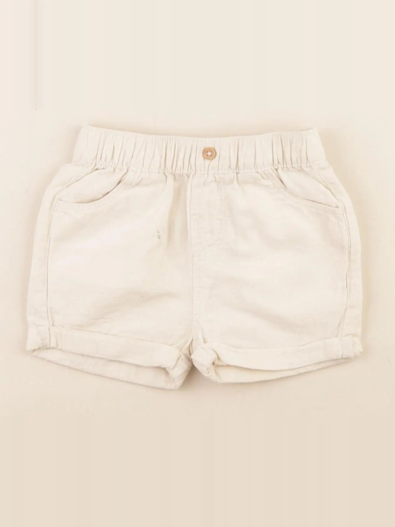 Vertbaudet - short beige - 6 mois