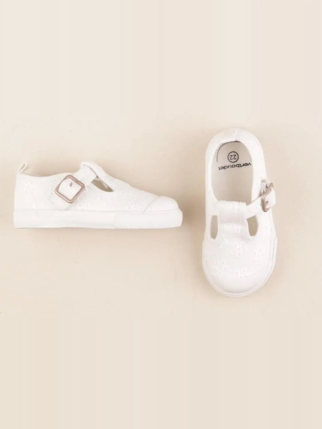 Vertbaudet - tennis élastiqué blanc - pointure 22