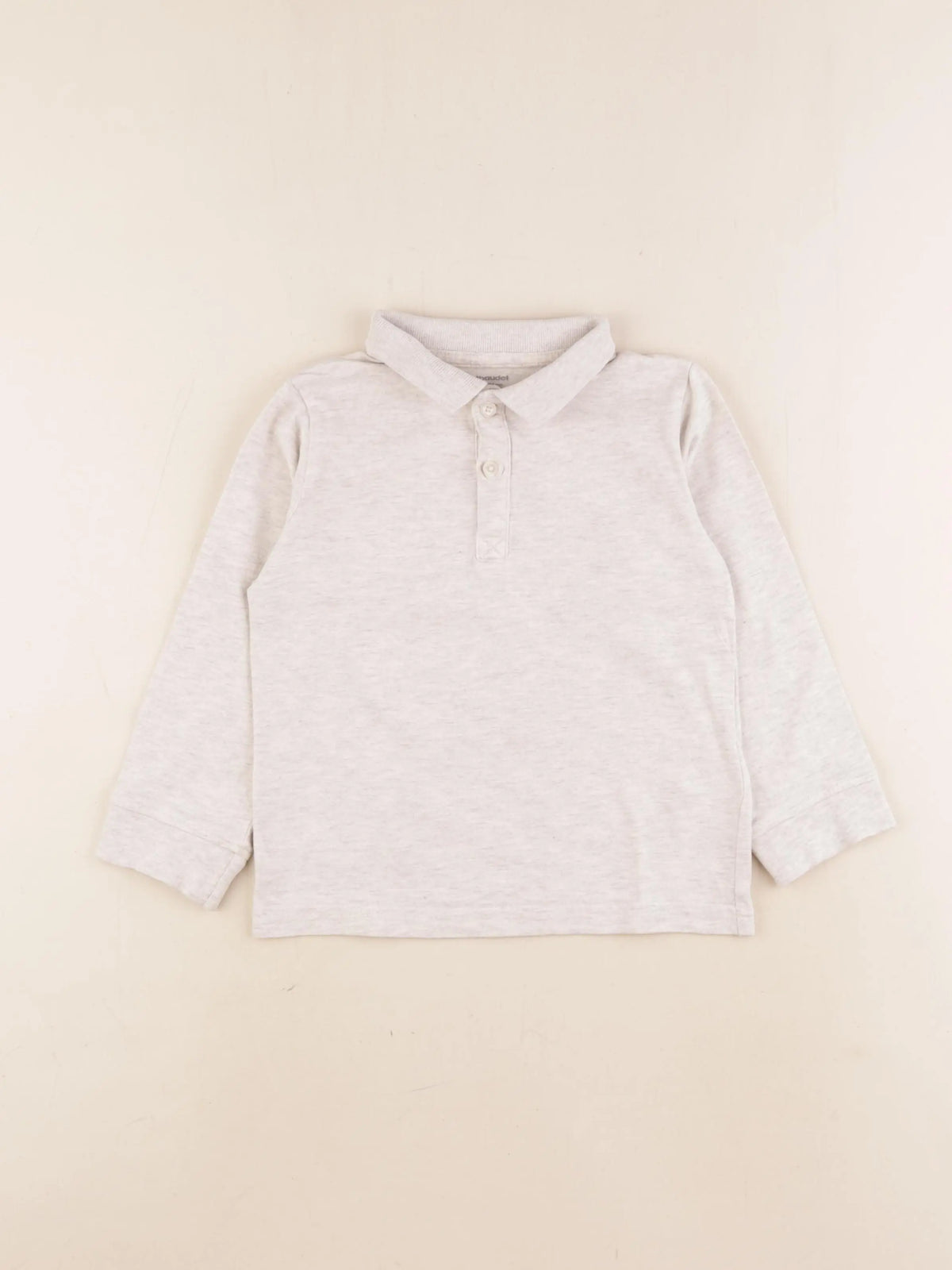 Vertbaudet - polo beige - 4 ans