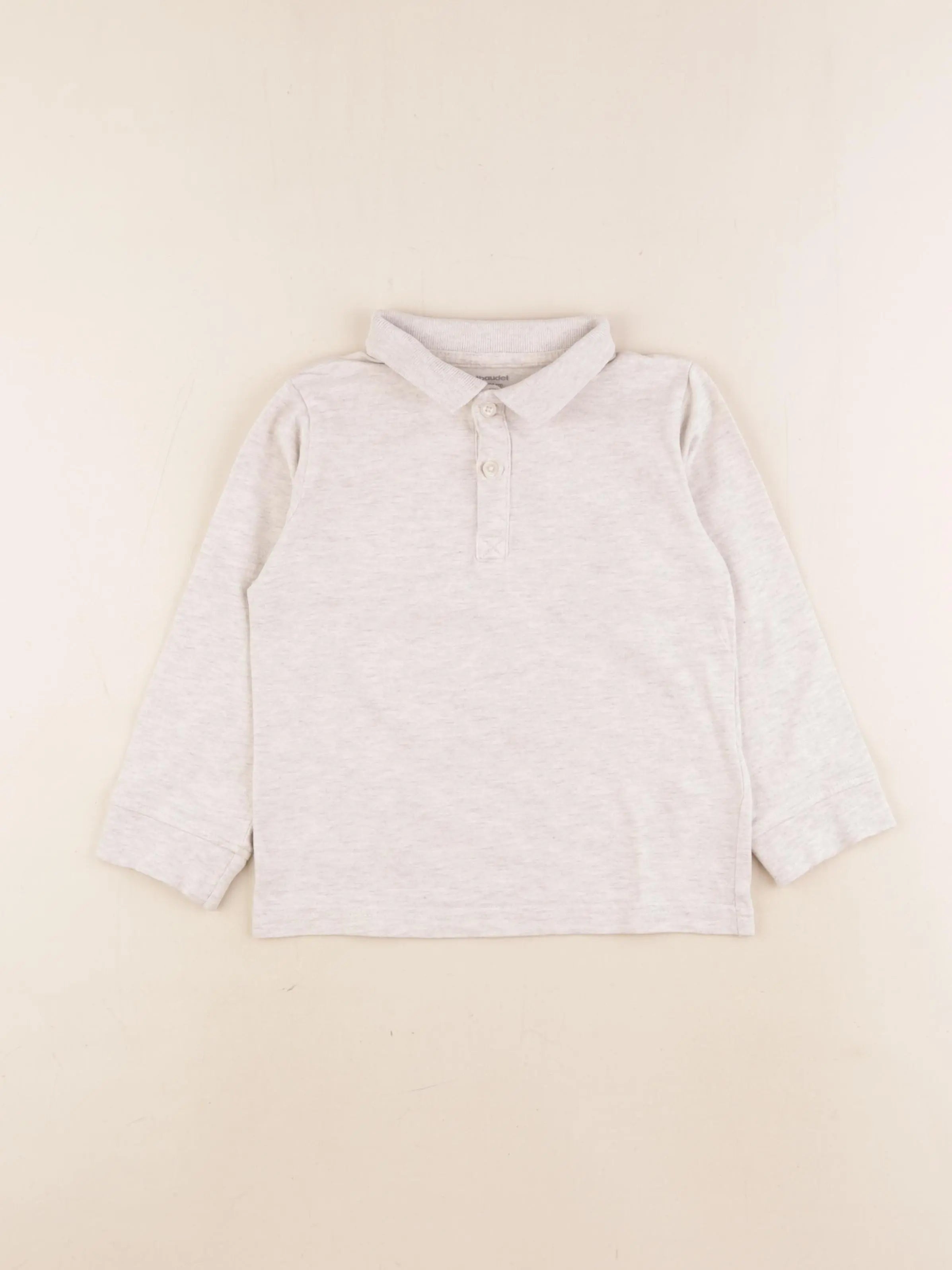 Vertbaudet - polo beige - 4 ans