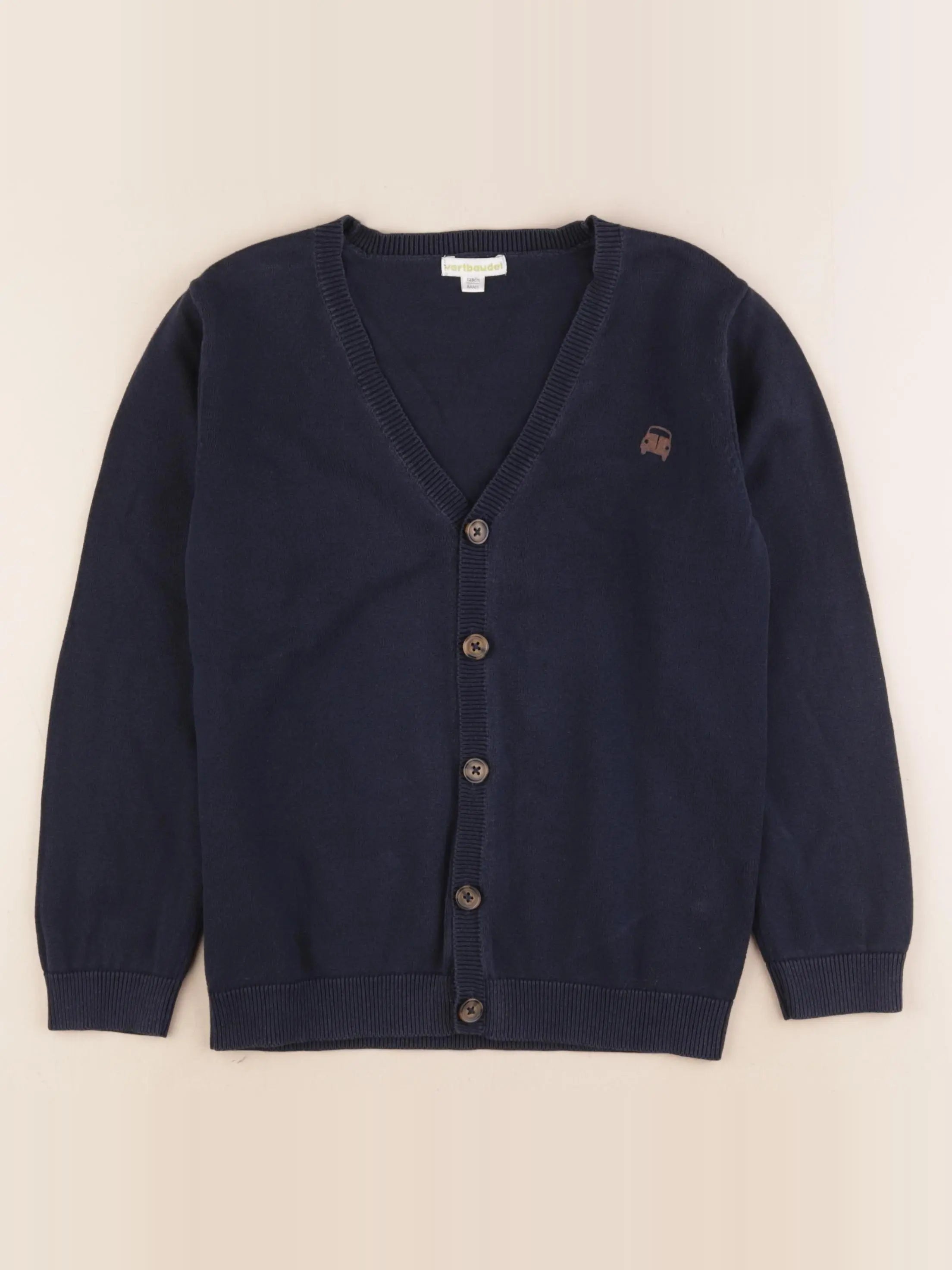 Vertbaudet - gilet bleu - 8 ans