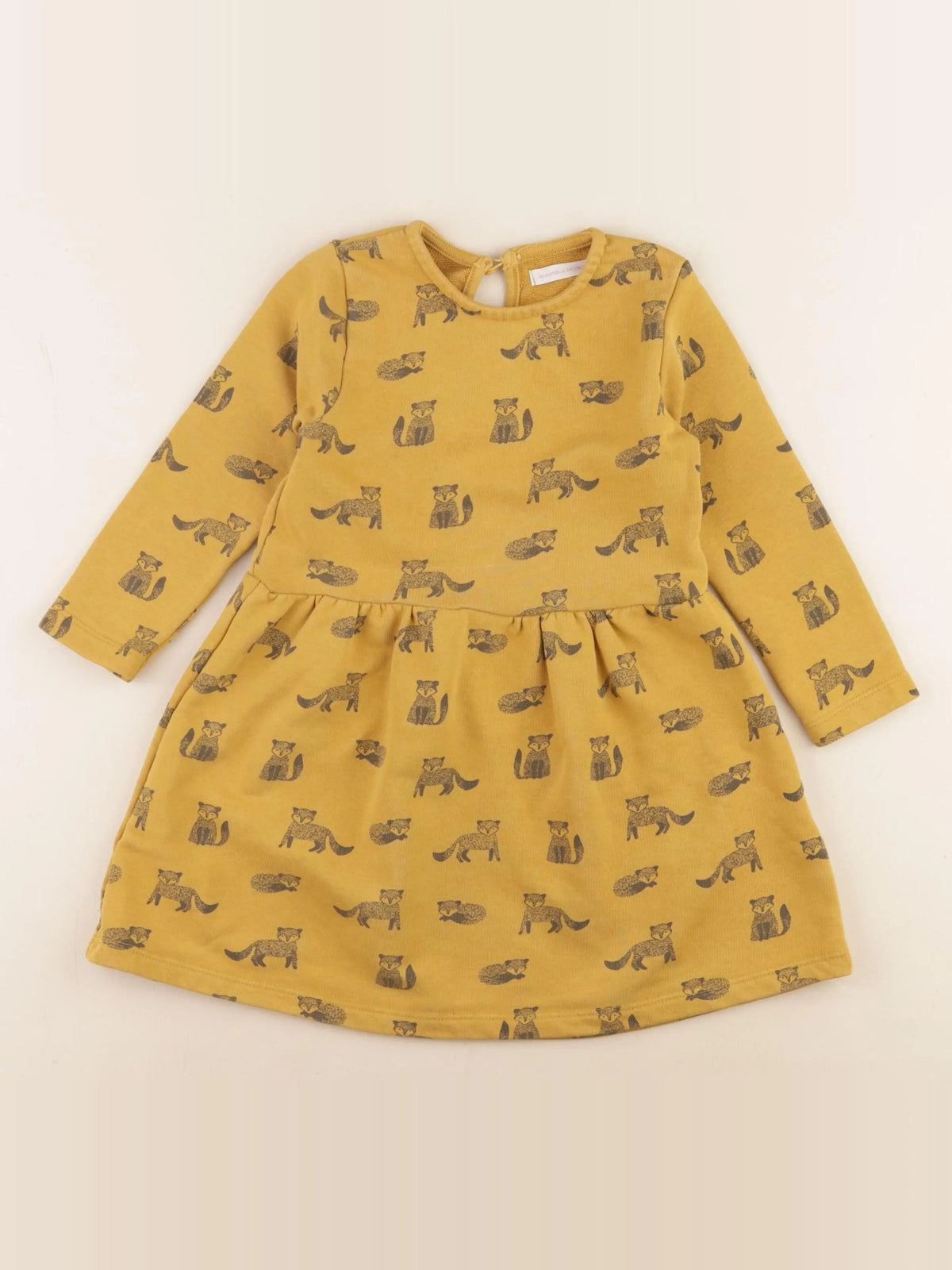 Monoprix - robe jaune - 4 ans