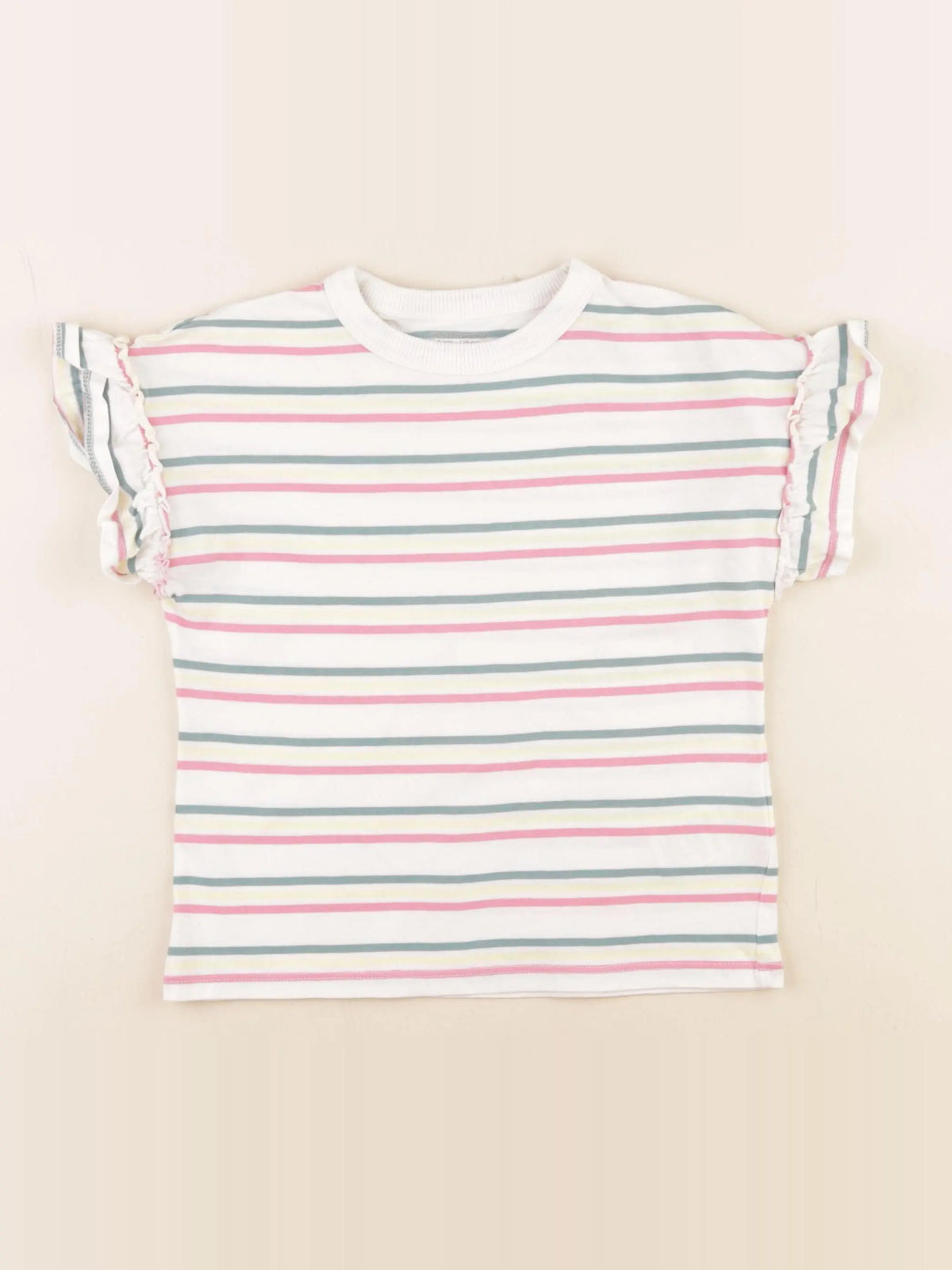 Vertbaudet - tee-shirt blanc, multicolore - 6 ans