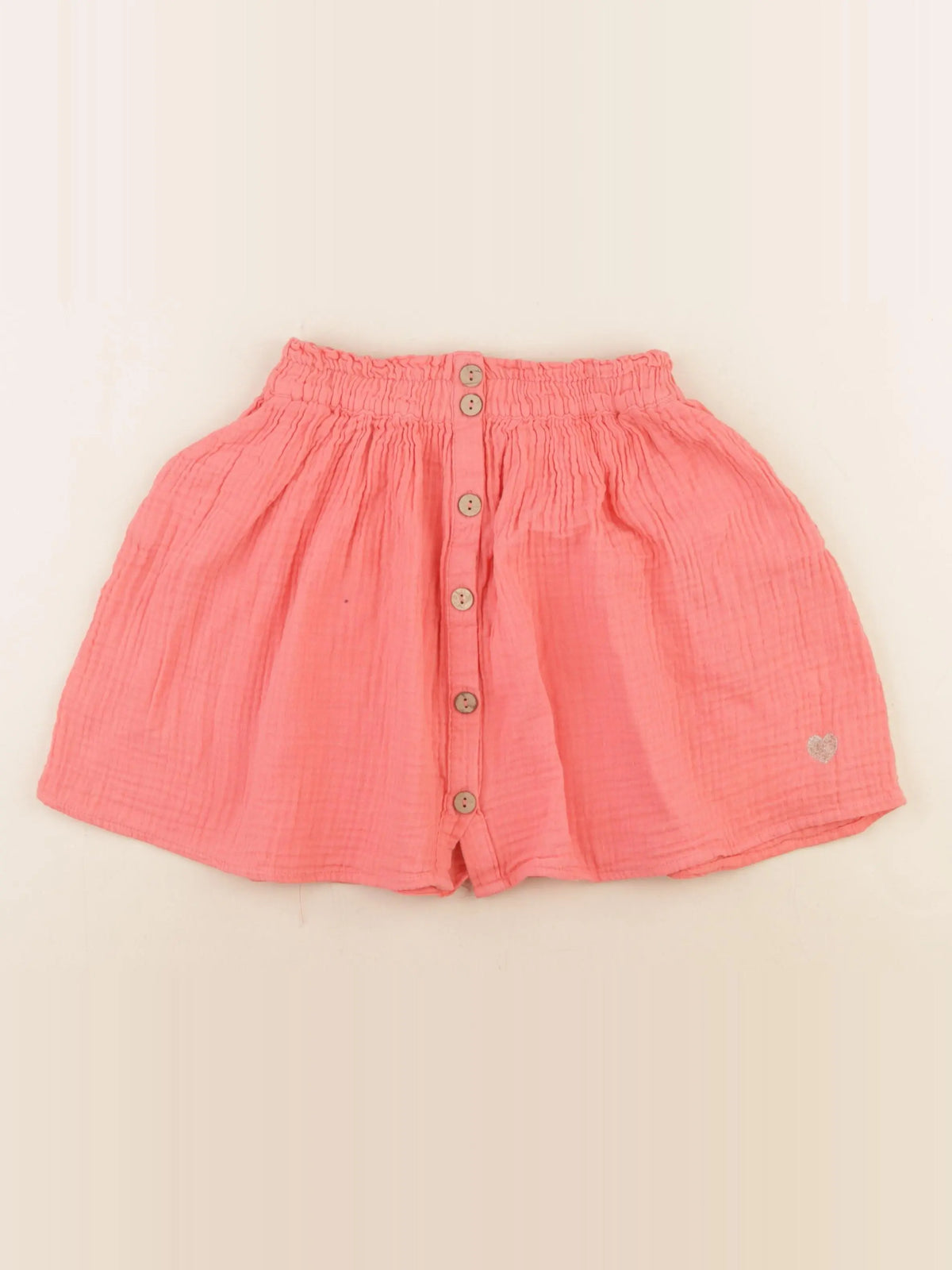 Vertbaudet - jupe orange - 7 ans