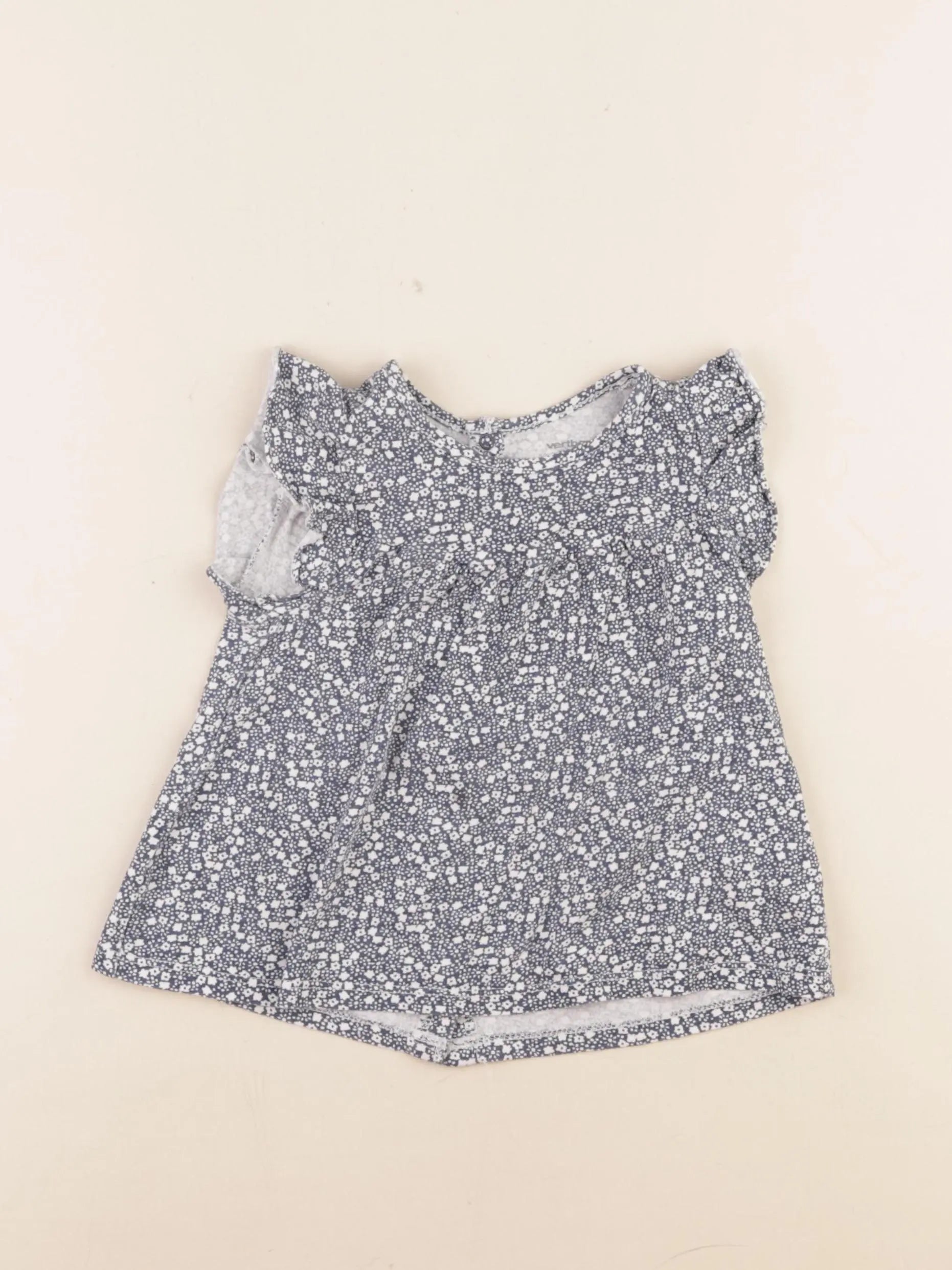 Vertbaudet - tee-shirt bleu - 2 ans