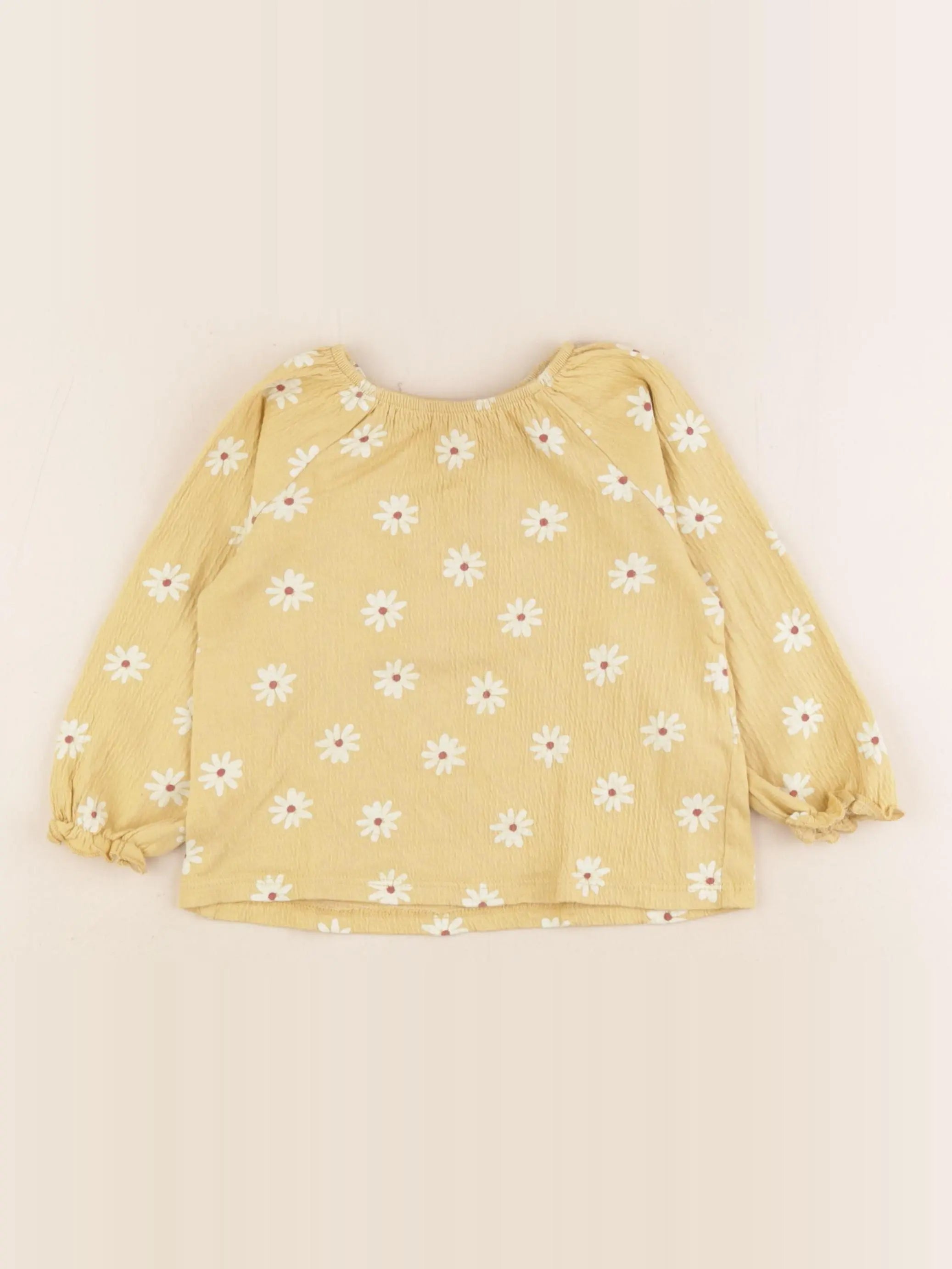 Zara - blouse jaune - 12/18 mois