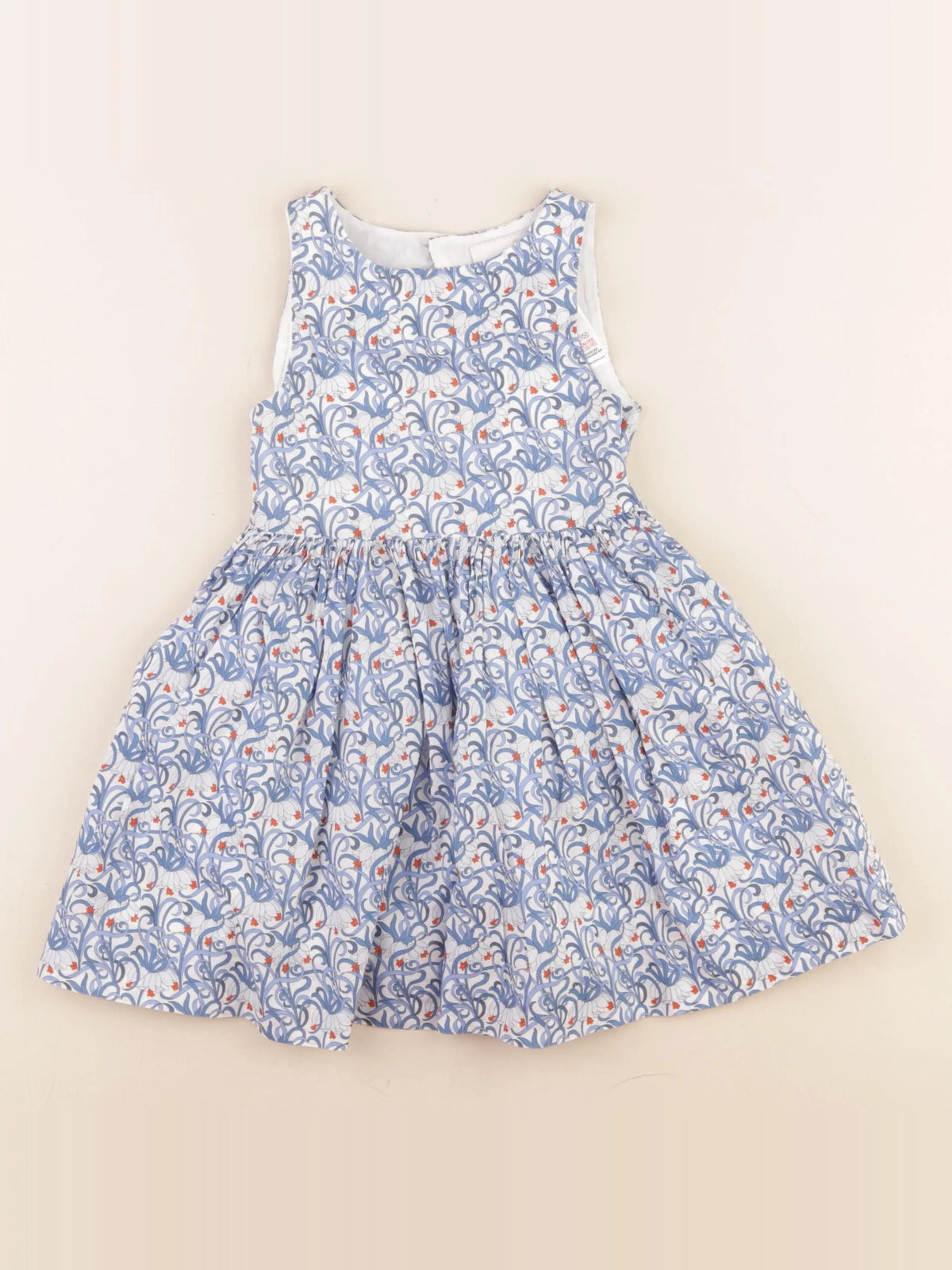 Jacadi - robe liberty blanc - 3 ans