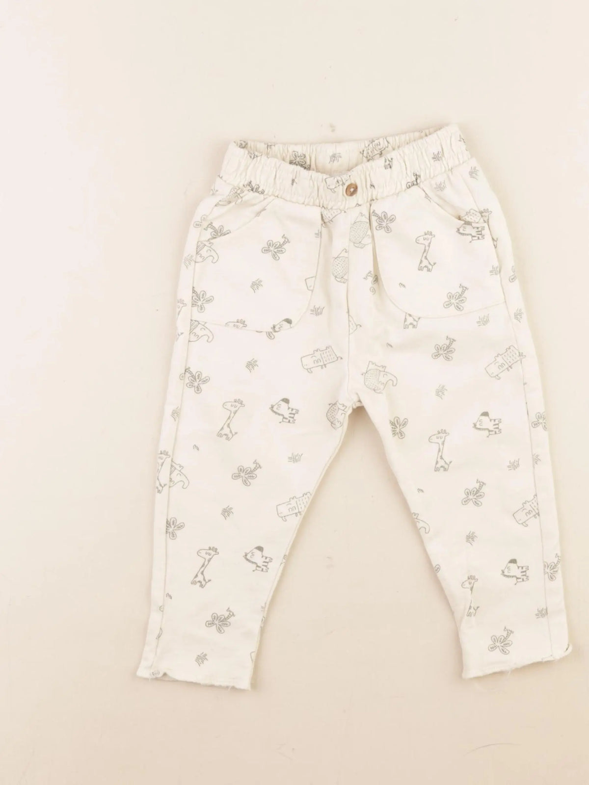 Vertbaudet - jogging beige - 9 mois