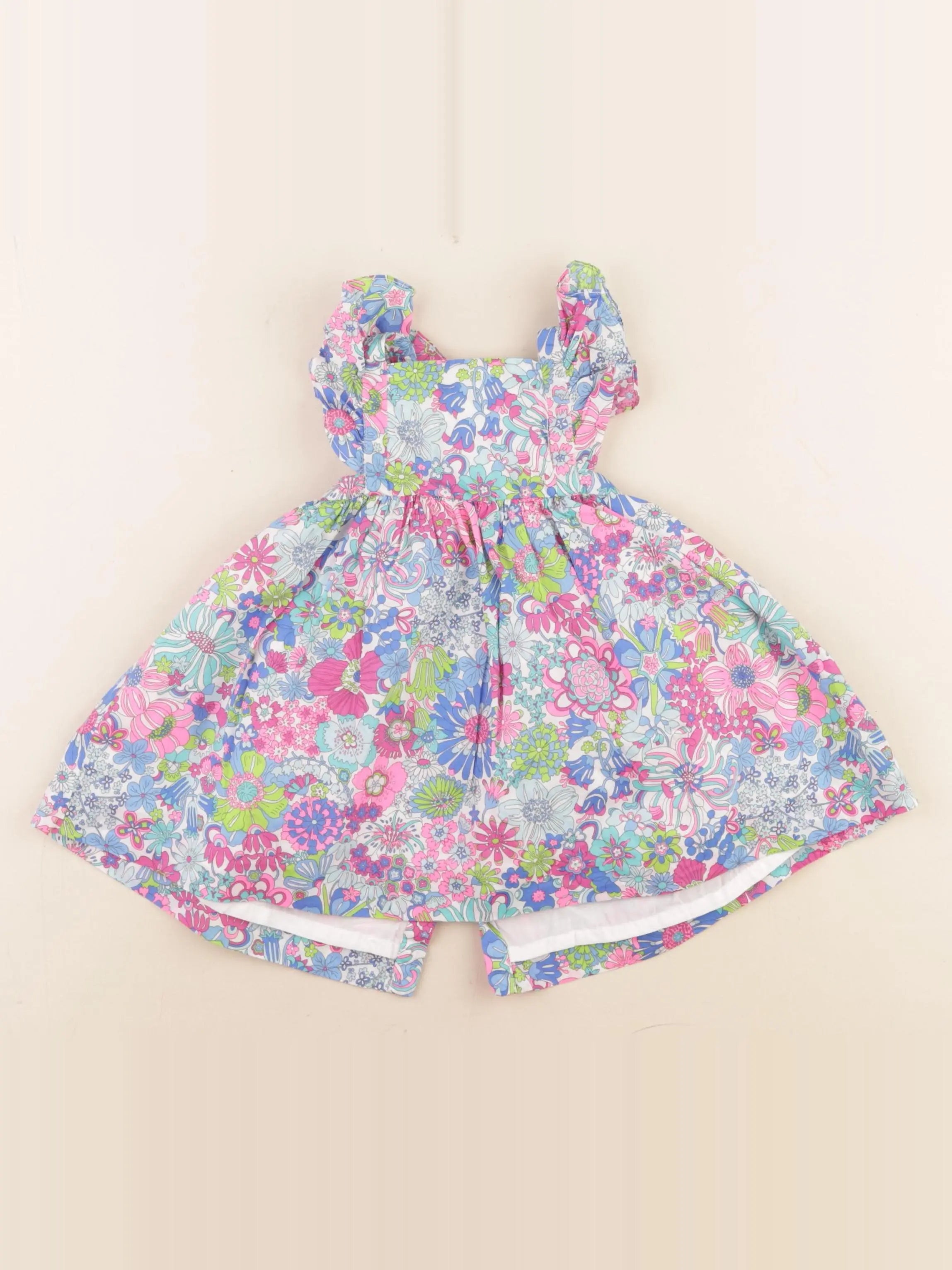 Jacadi - robe liberty multicolore - 12 mois