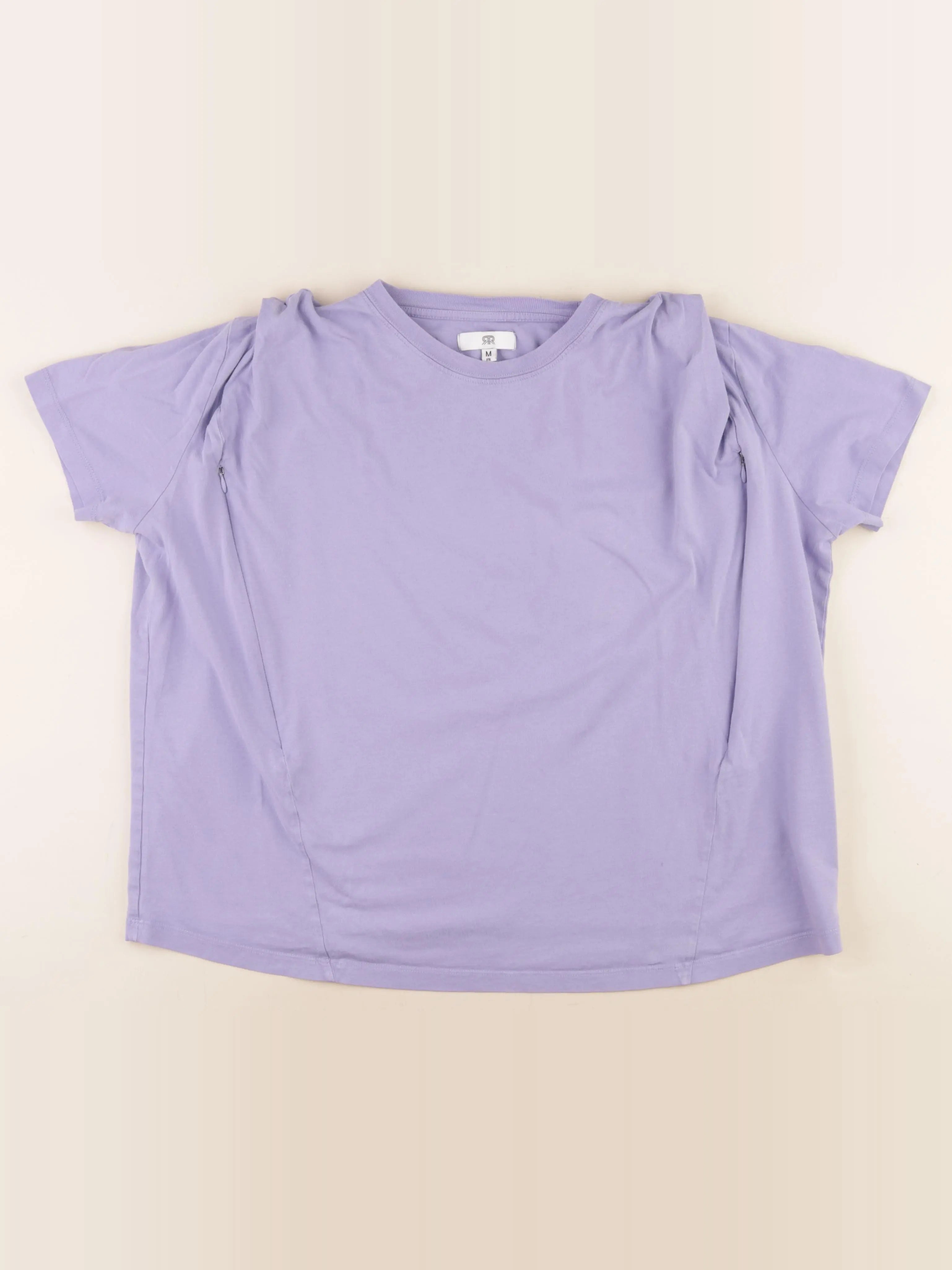 La redoute - tee-shirt allaitement, grossesse violet - m