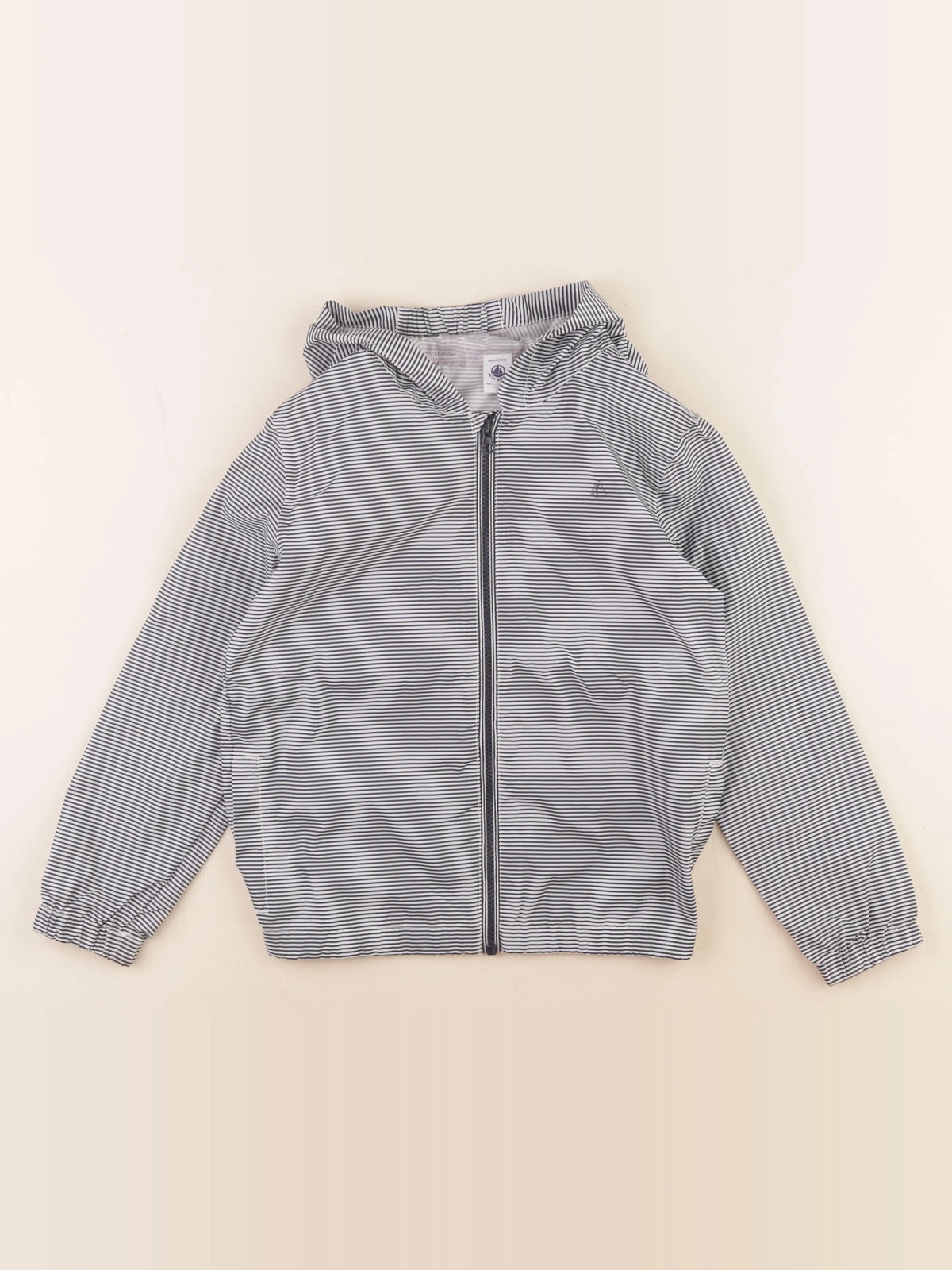 Petit Bateau - coupe-vent bleu - 8 ans