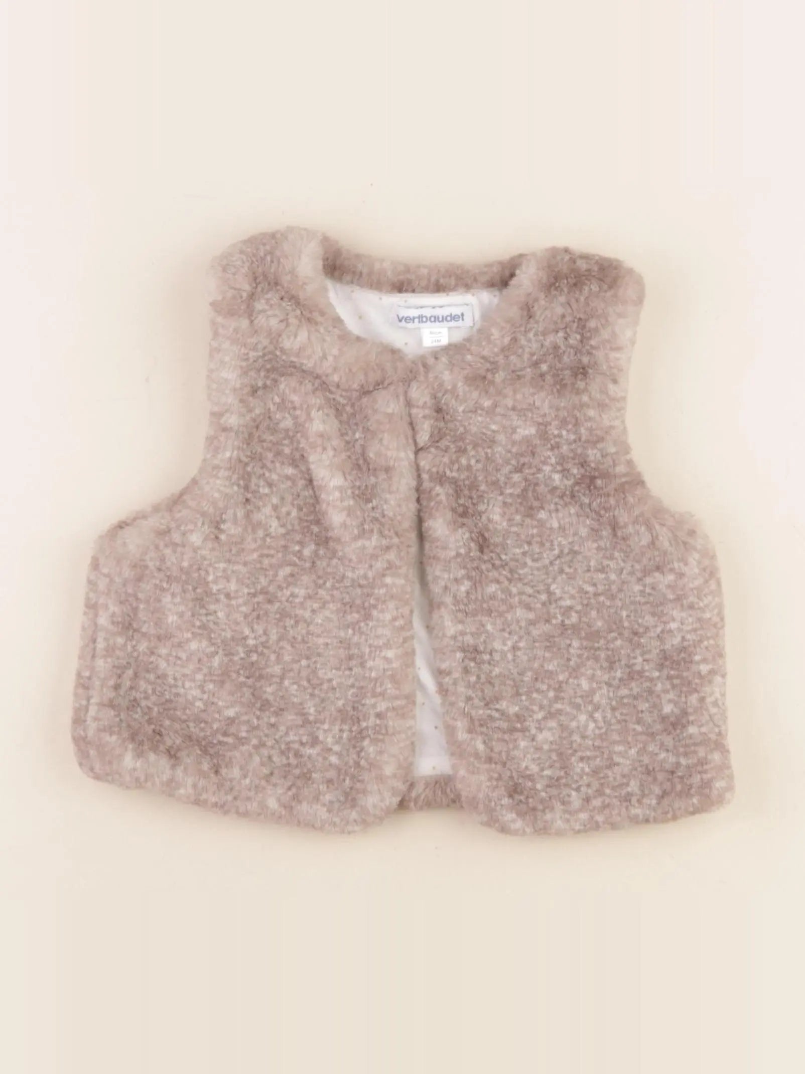 Vertbaudet - gilet gris - 24 mois