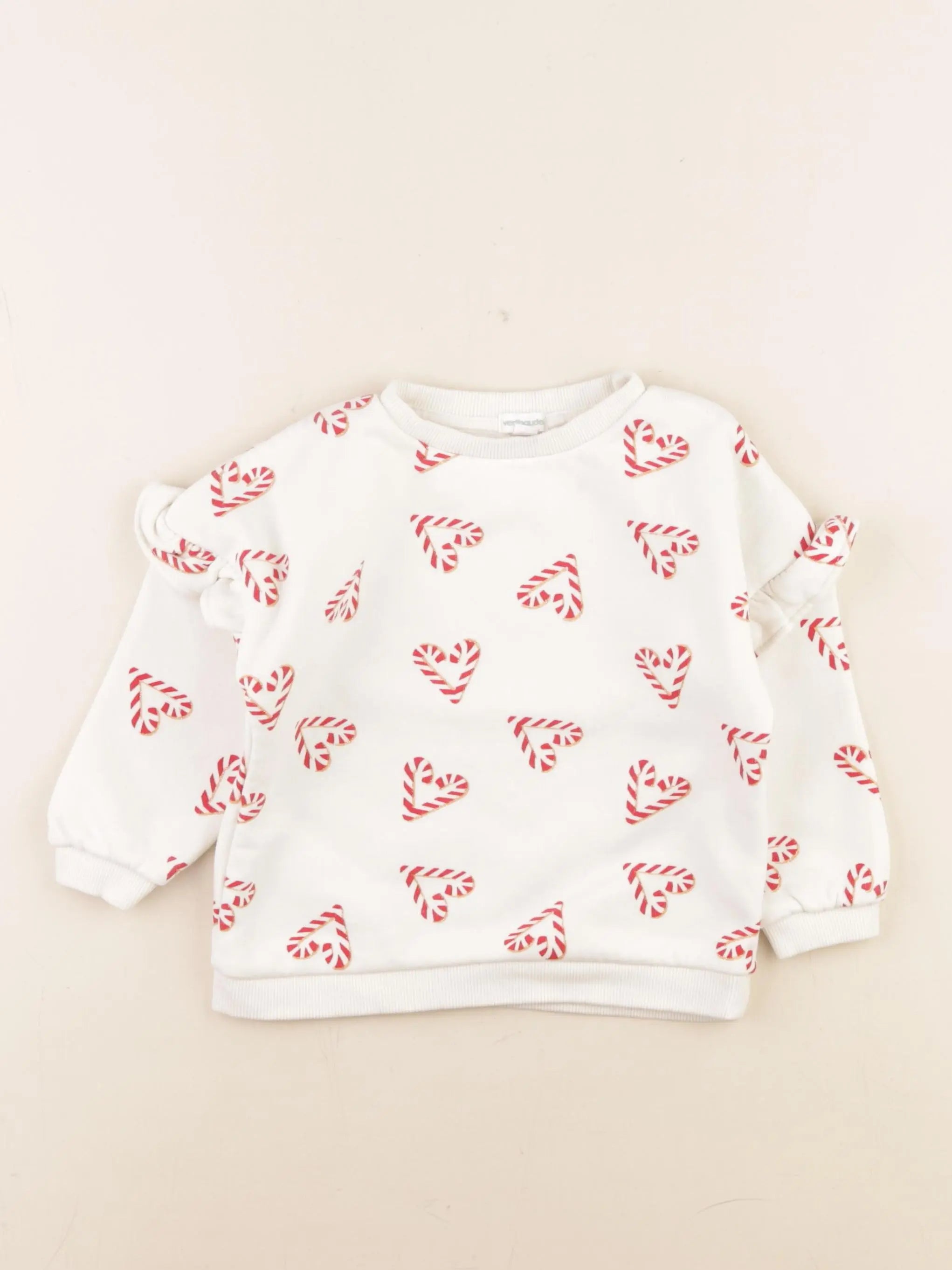 Vertbaudet - sweat blanc - 2 ans
