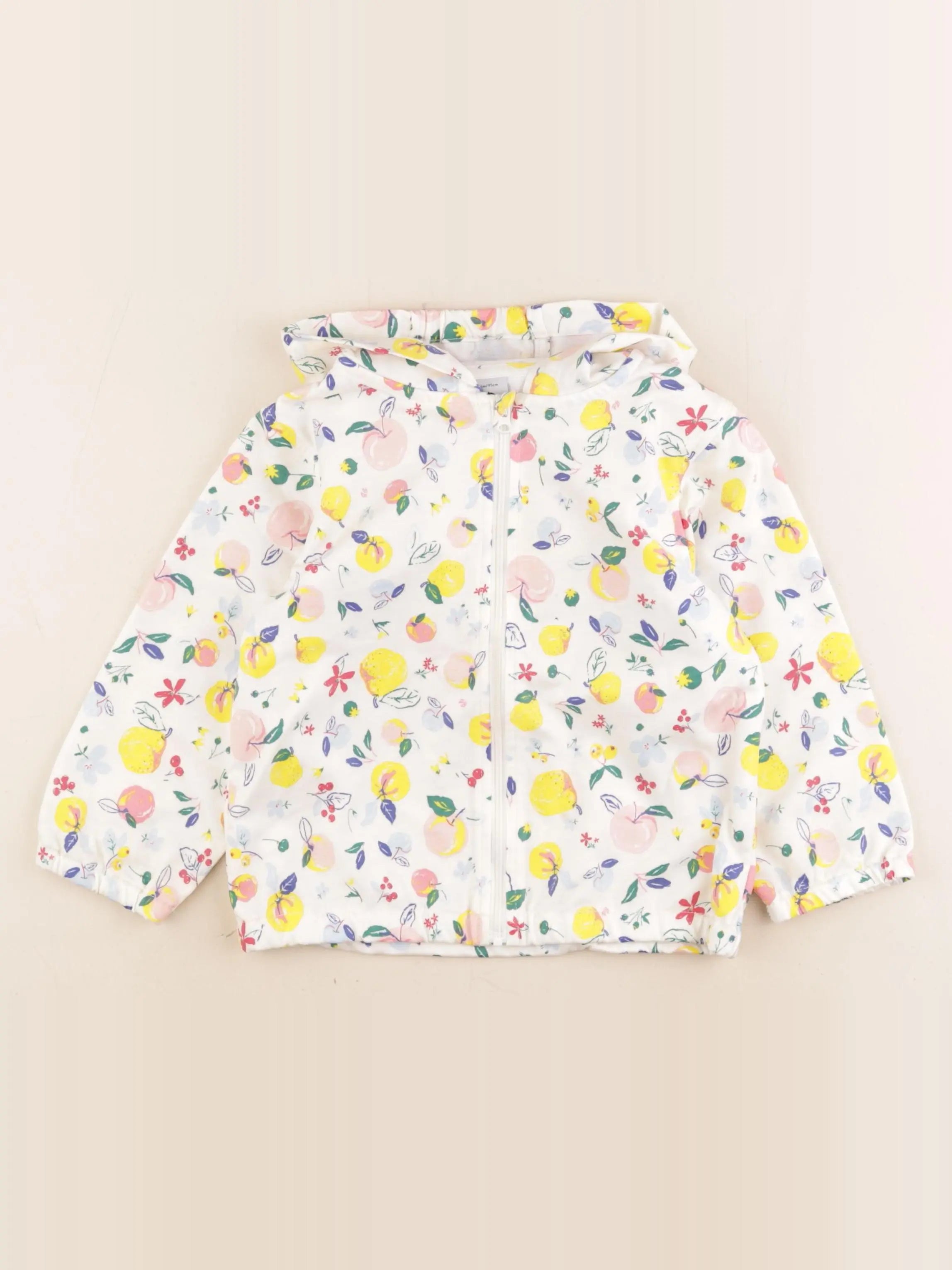 Petit Bateau - imperméable blanc - 36 mois