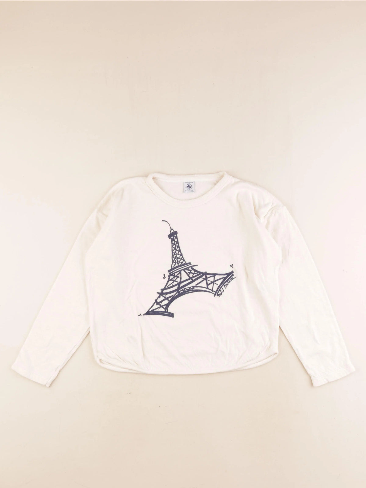 Petit Bateau - tee-shirt beige - 10 ans