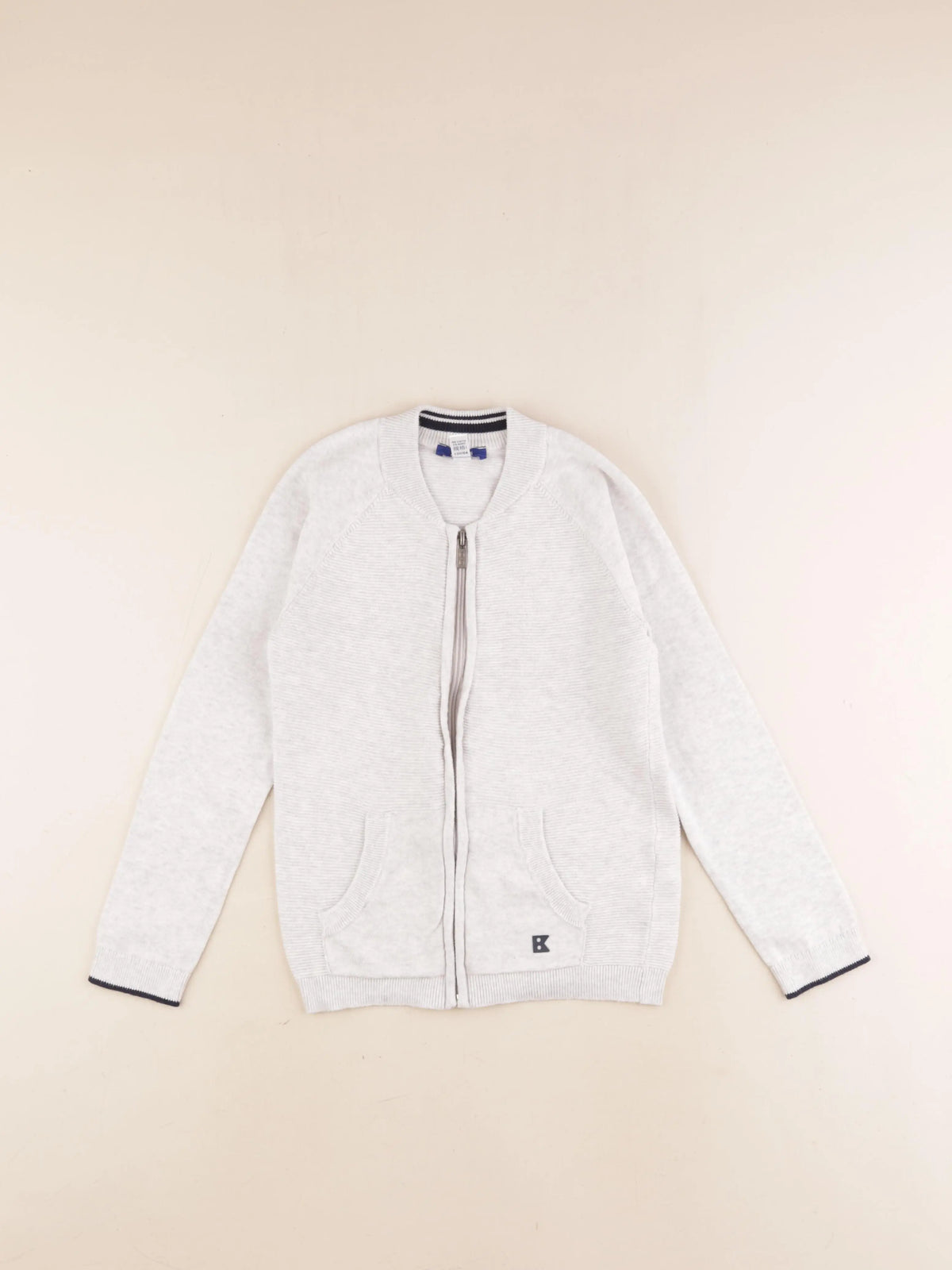 Okaidi - gilet gris - 8 ans