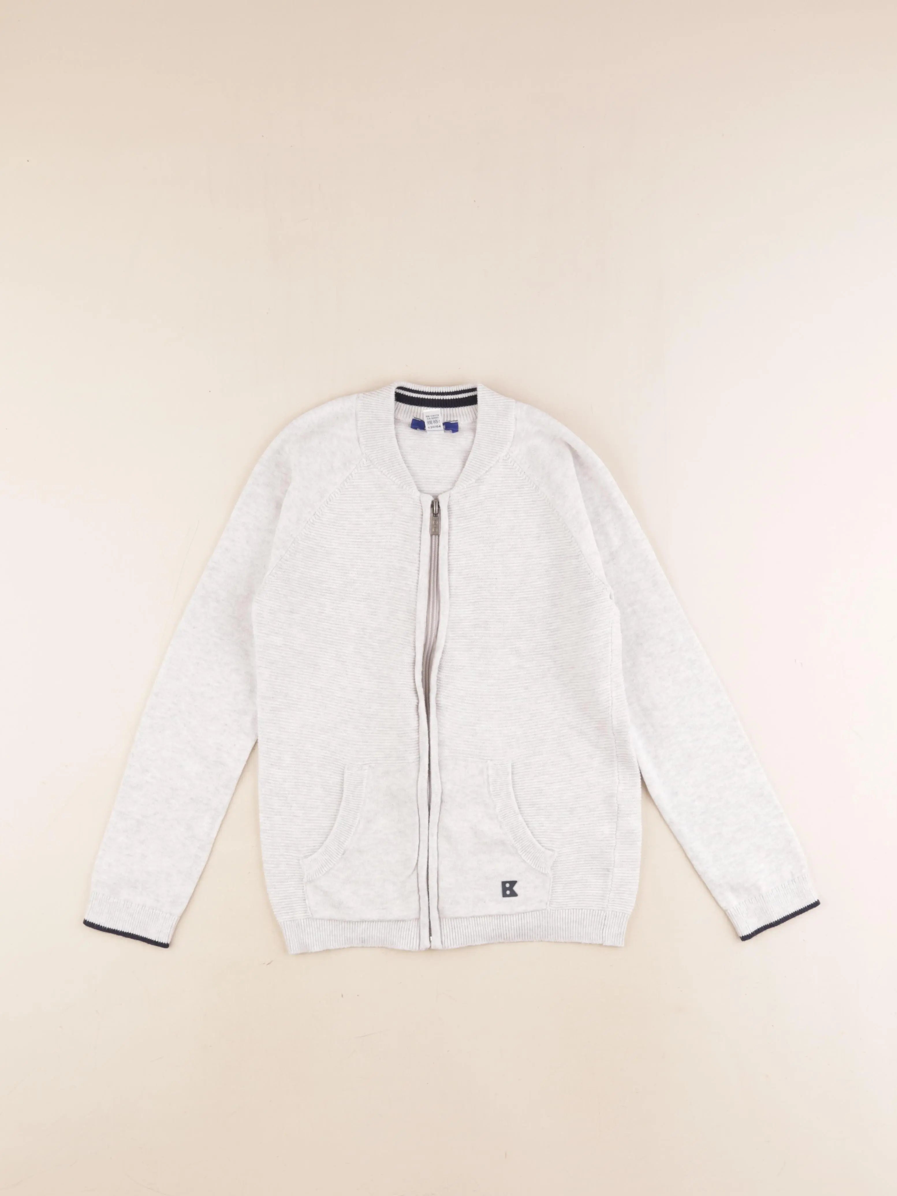 Okaidi - gilet gris - 8 ans