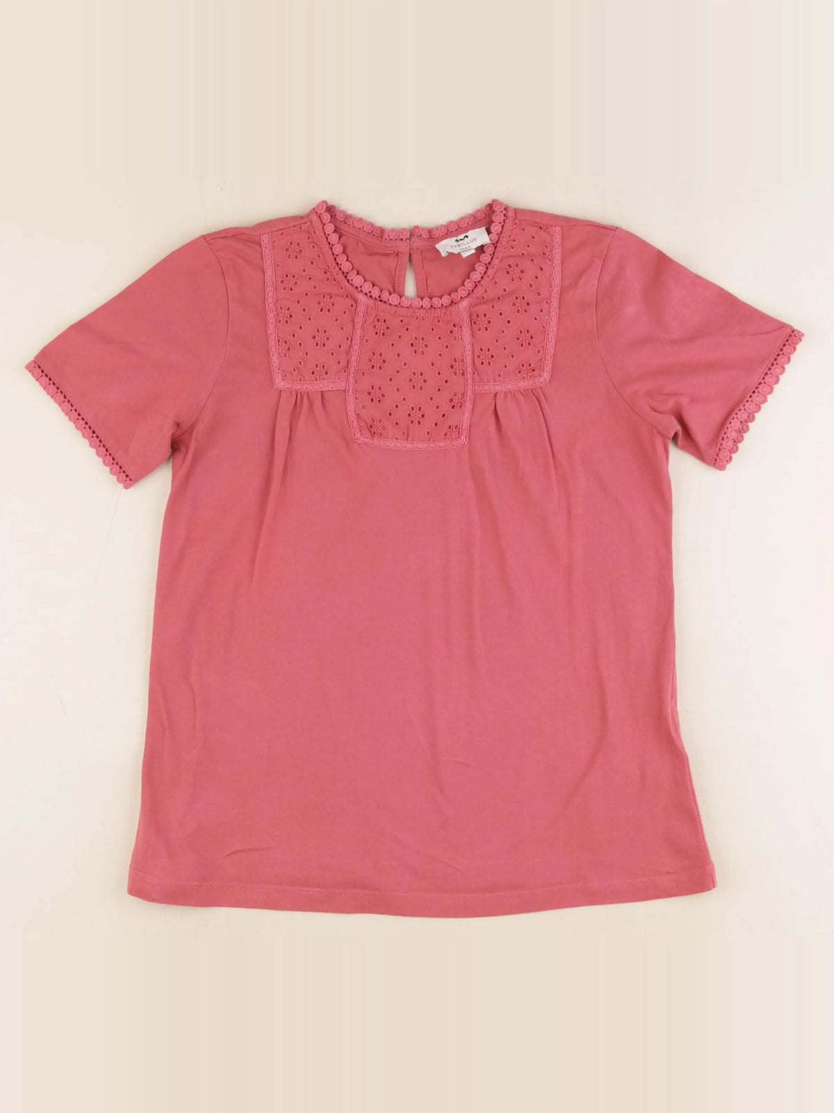 Cyrillus - tee-shirt rose - 10 ans