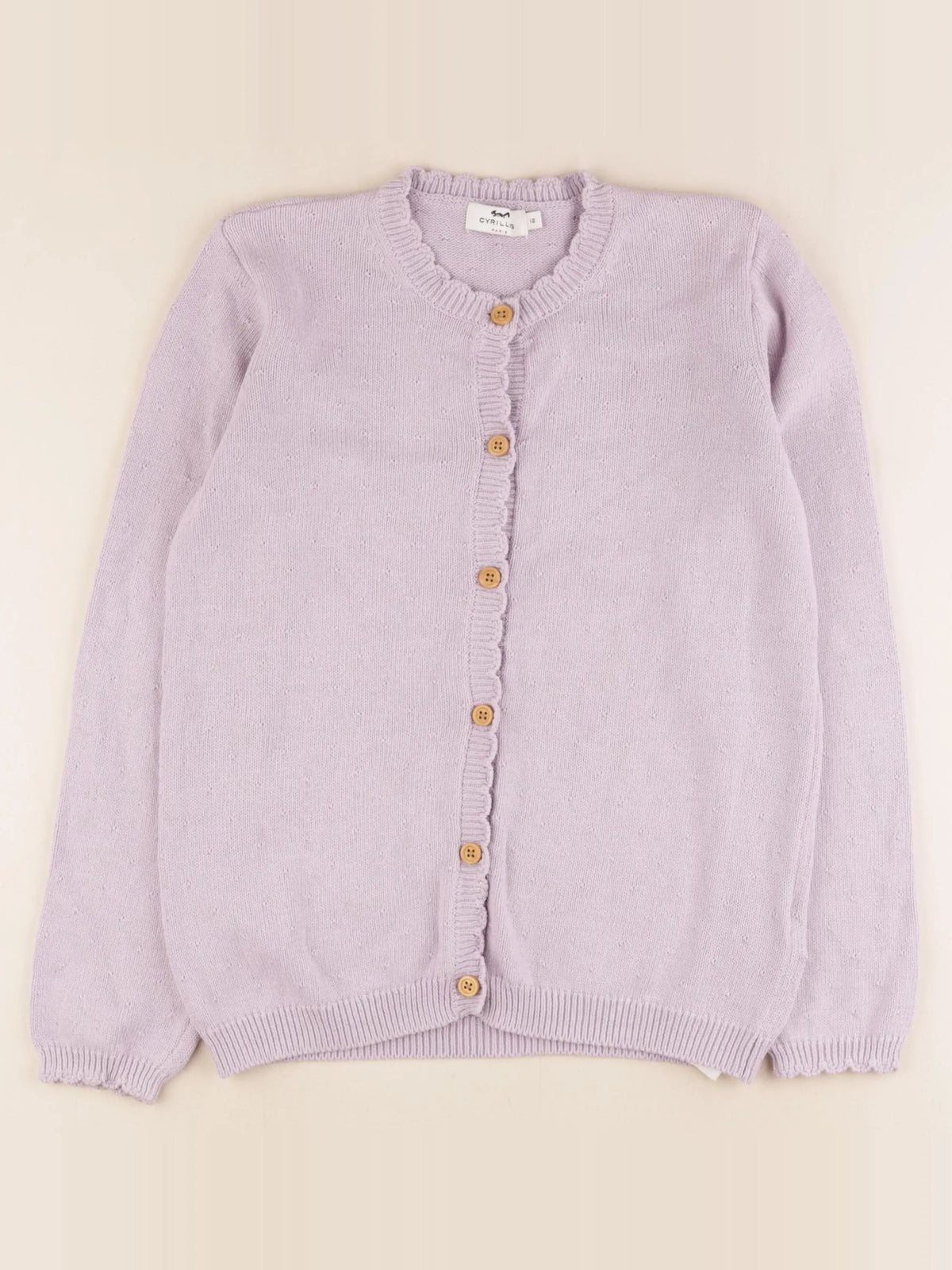 Cyrillus - gilet violet - 12 ans