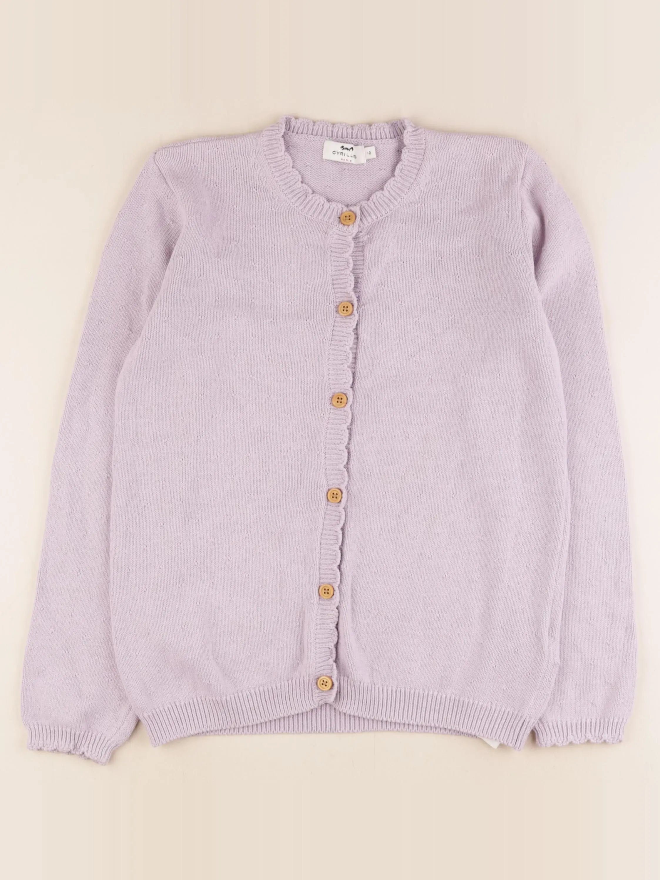 Cyrillus - gilet violet - 12 ans