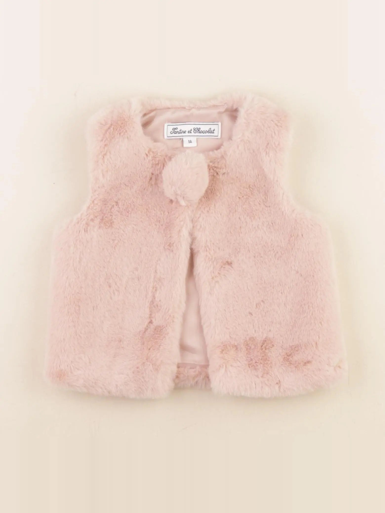 Tartine & Chocolat - gilet rose - 12 mois