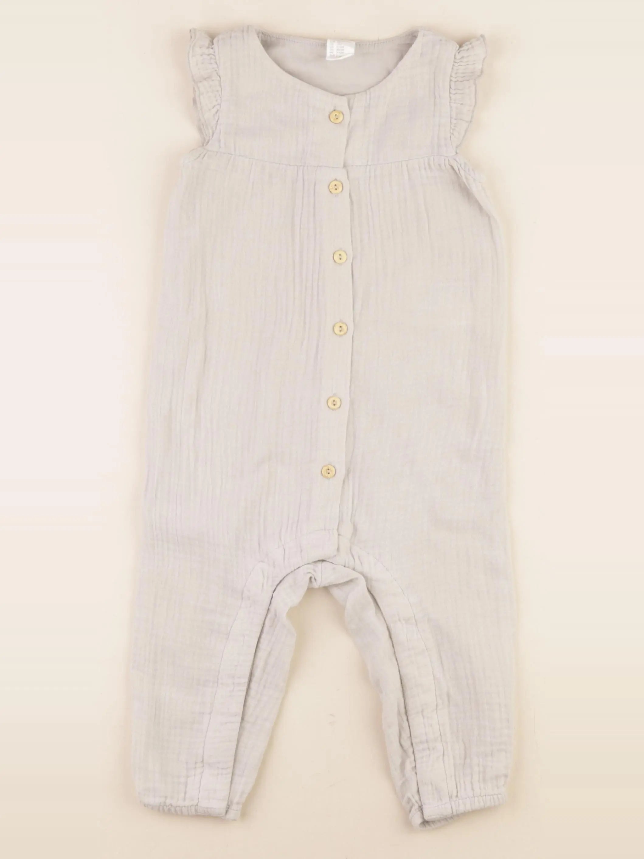 H&M - combinaison vert - 9/12 mois