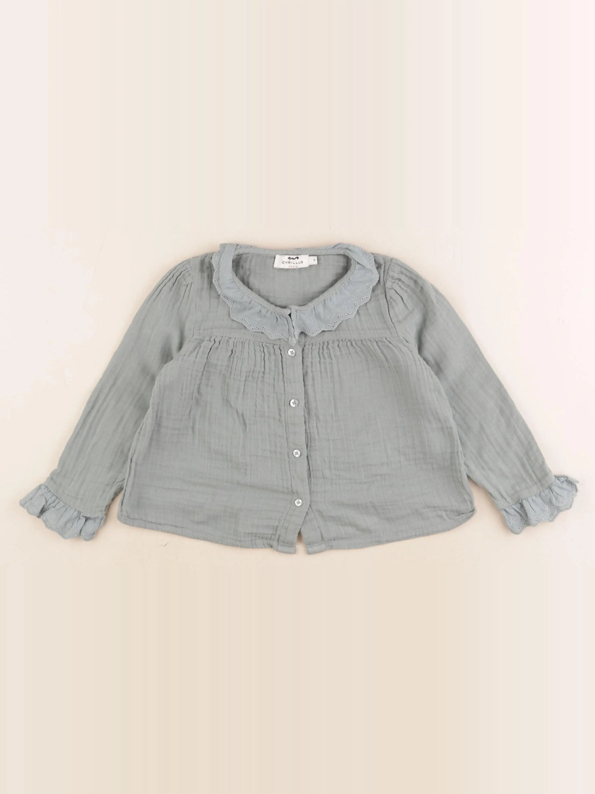 Cyrillus - blouse vert - 4 ans