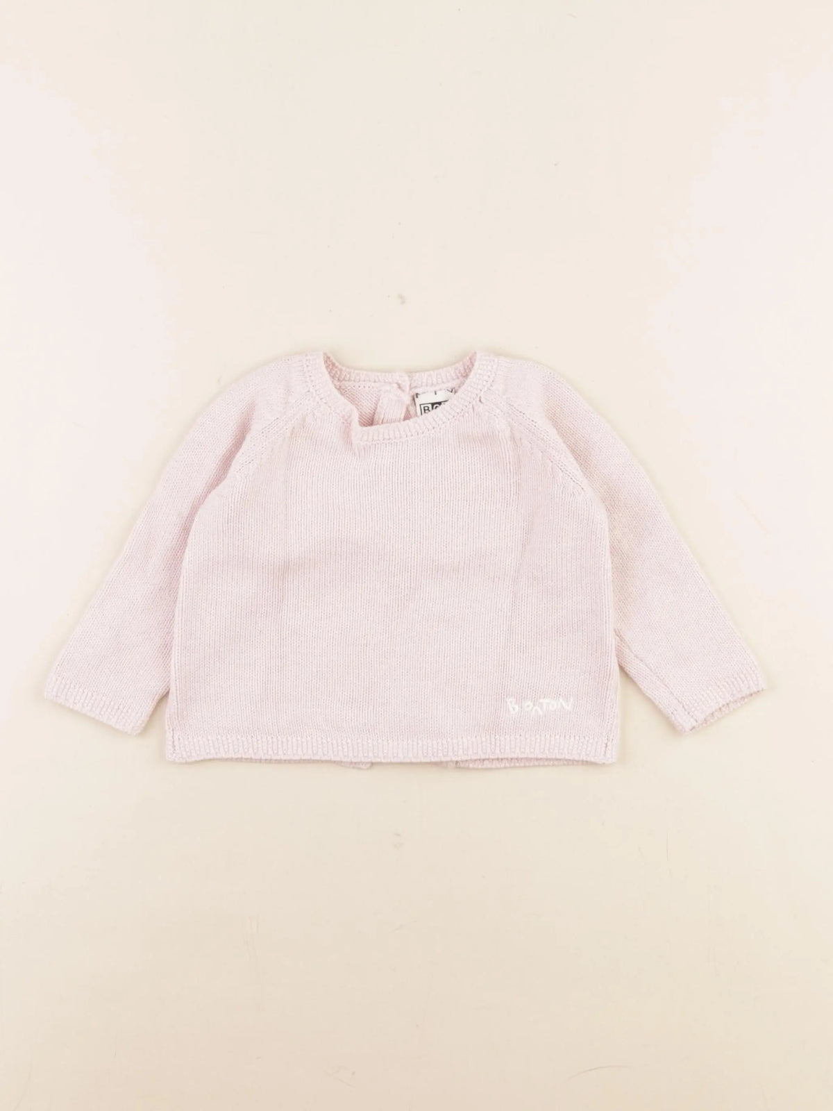 Bonton - pull rose - 12 mois