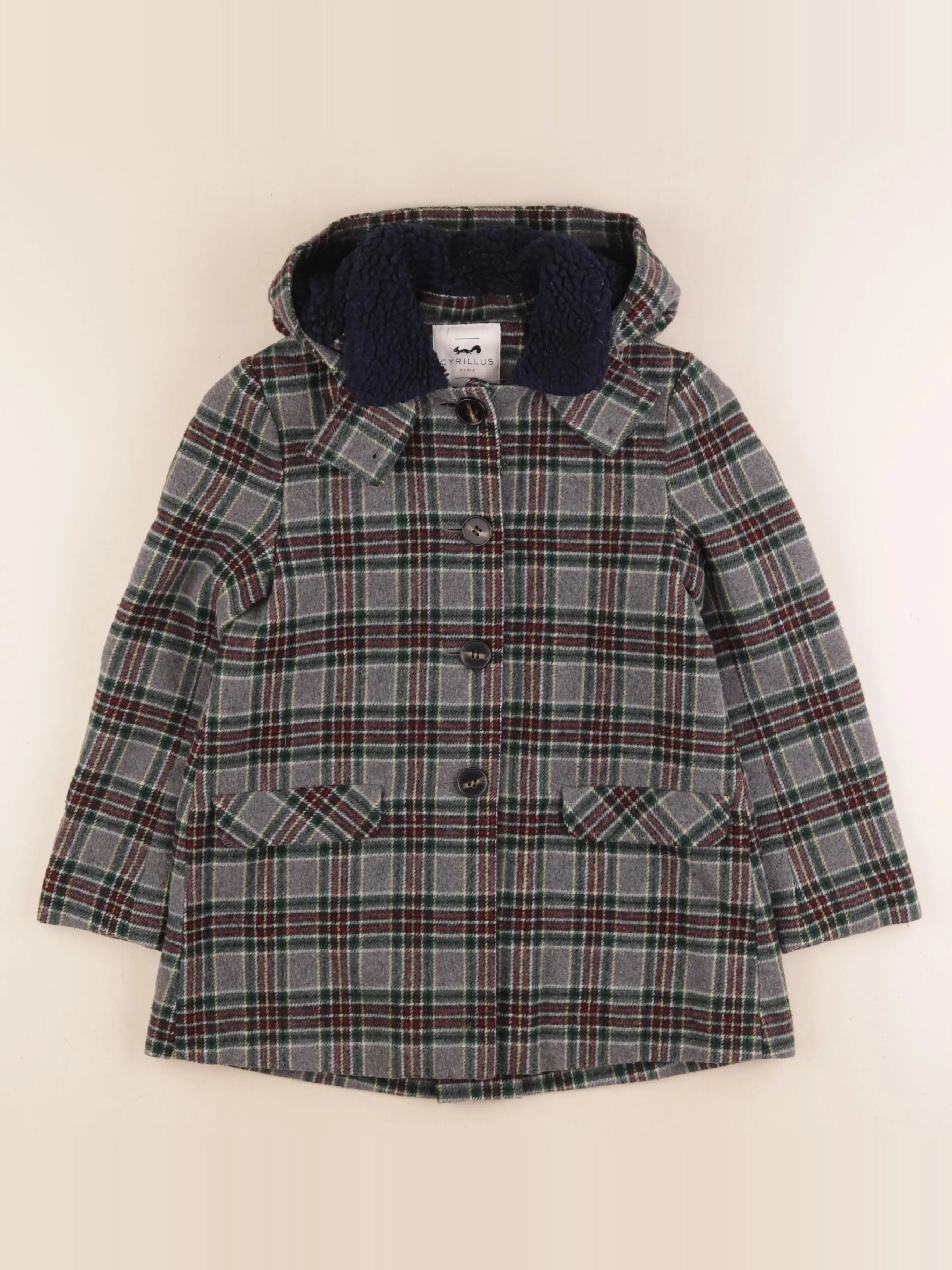 Cyrillus - manteau vert - 8 ans