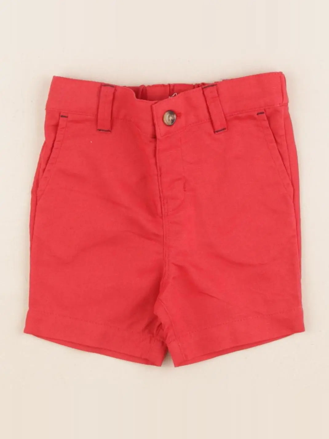 Cyrillus - short rouge - 6 mois