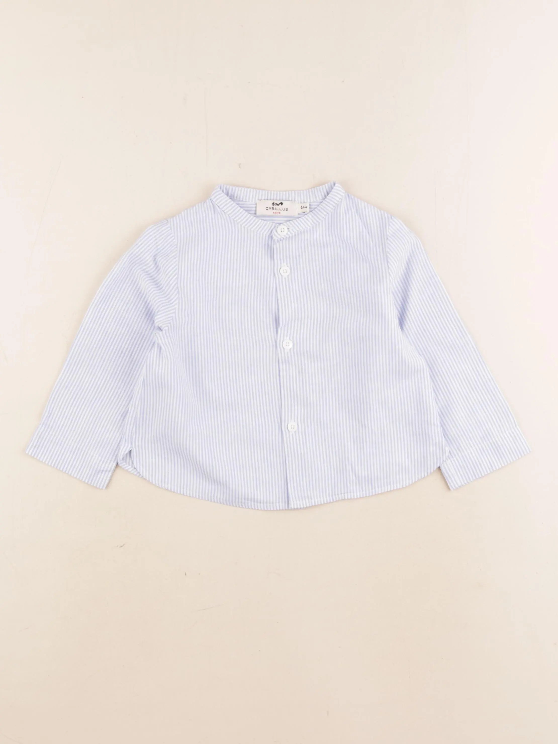Cyrillus - blouse bleu - 24 mois