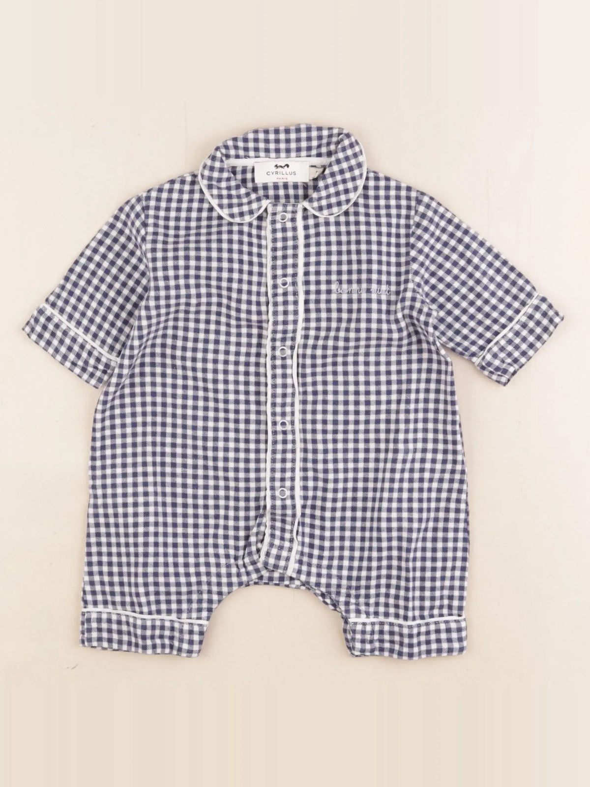 Cyrillus - pyjama coton bleu - 1 mois