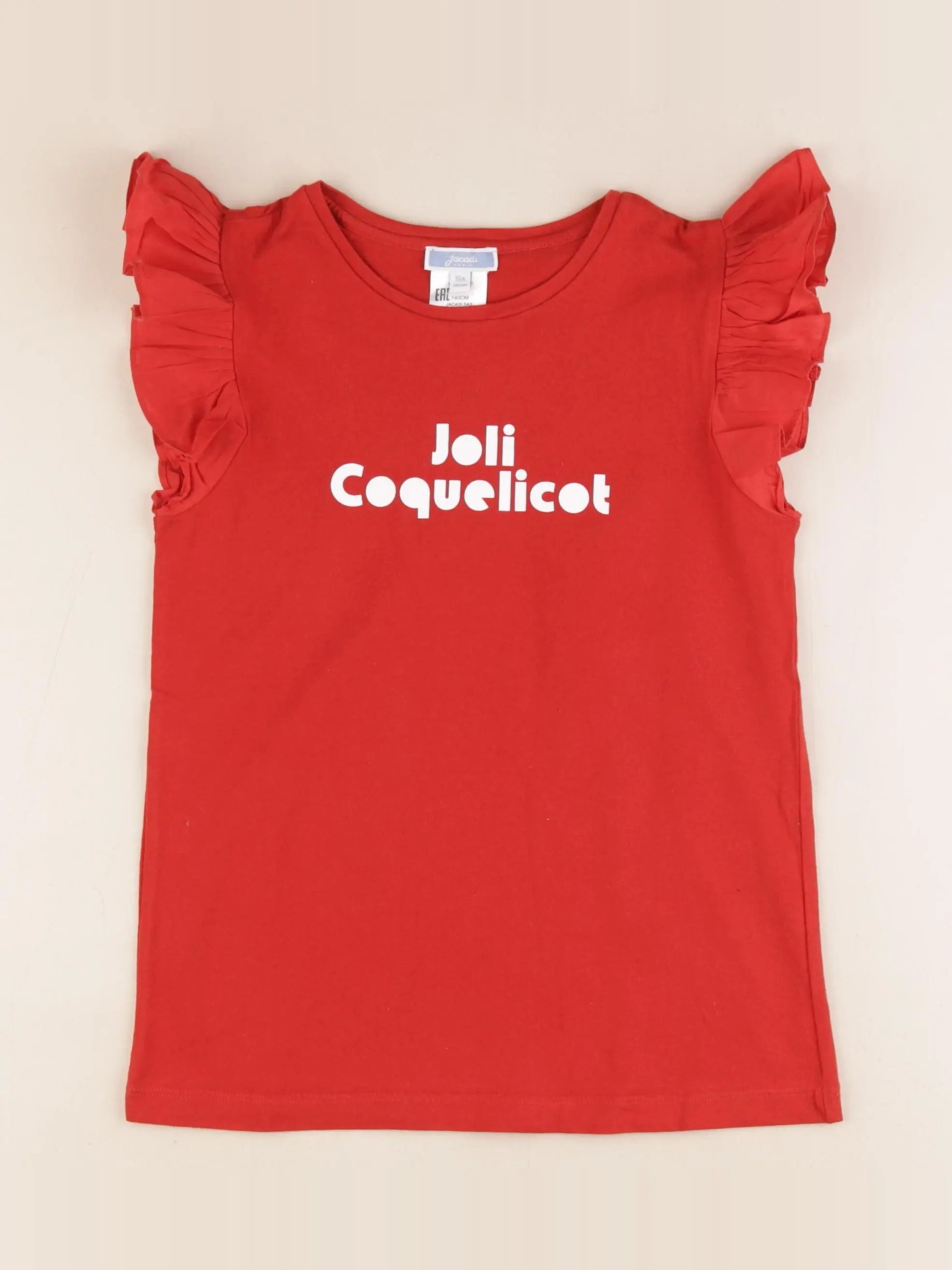 Jacadi - tee-shirt rouge - 10 ans