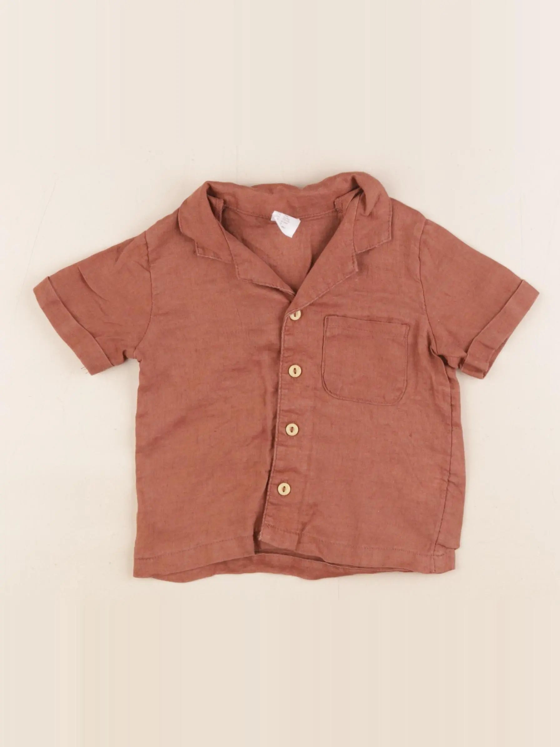 H&M - chemise marron - 9 mois