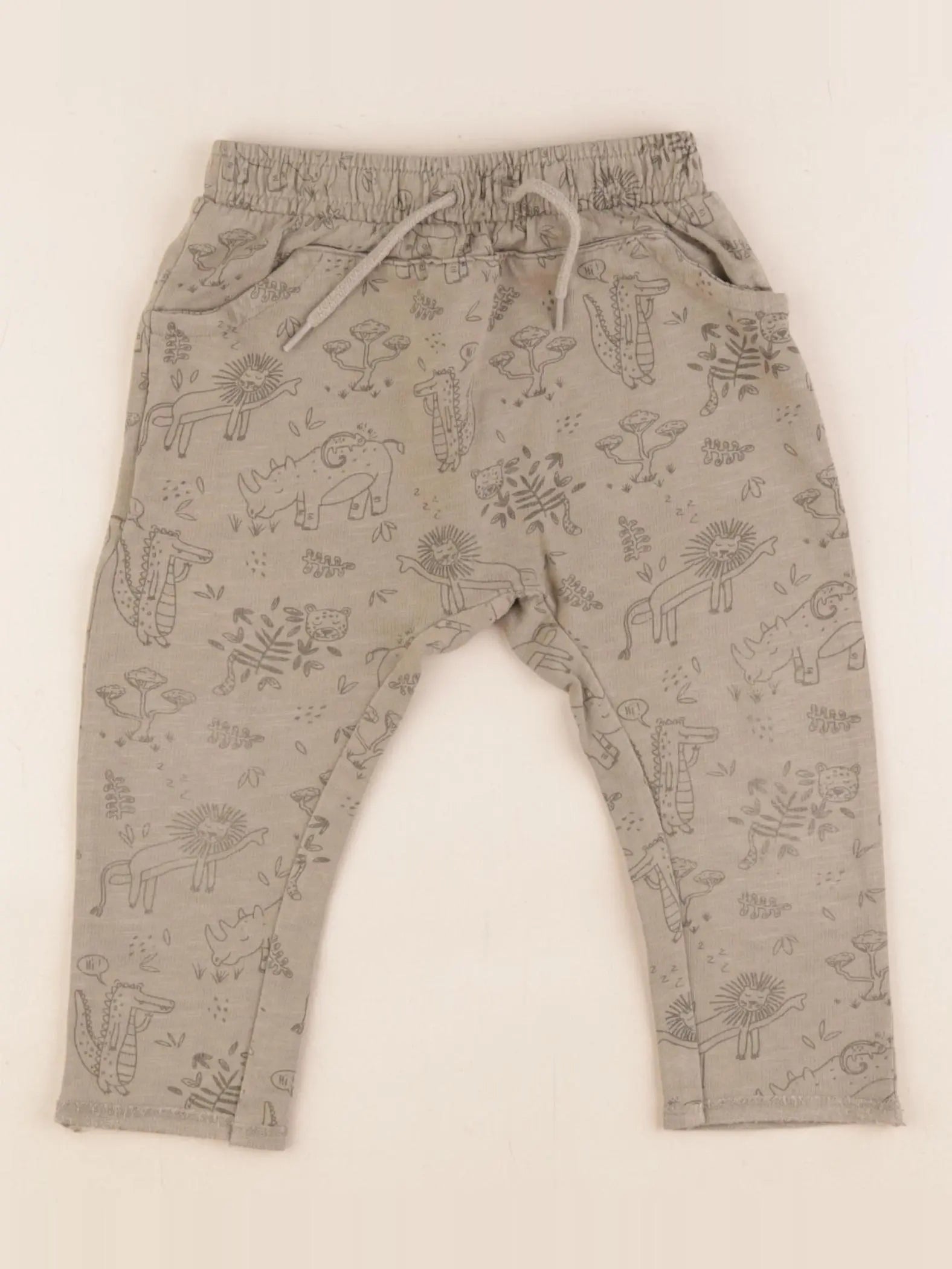 Vertbaudet - pantalon vert - 18 mois