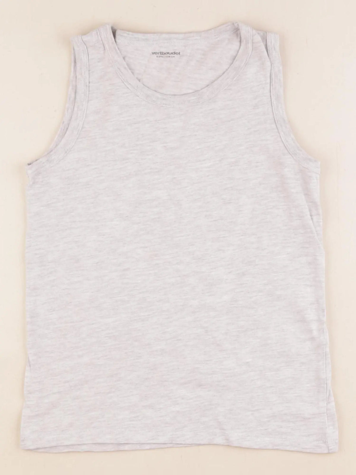 Vertbaudet - maillot de corps gris - 8 ans
