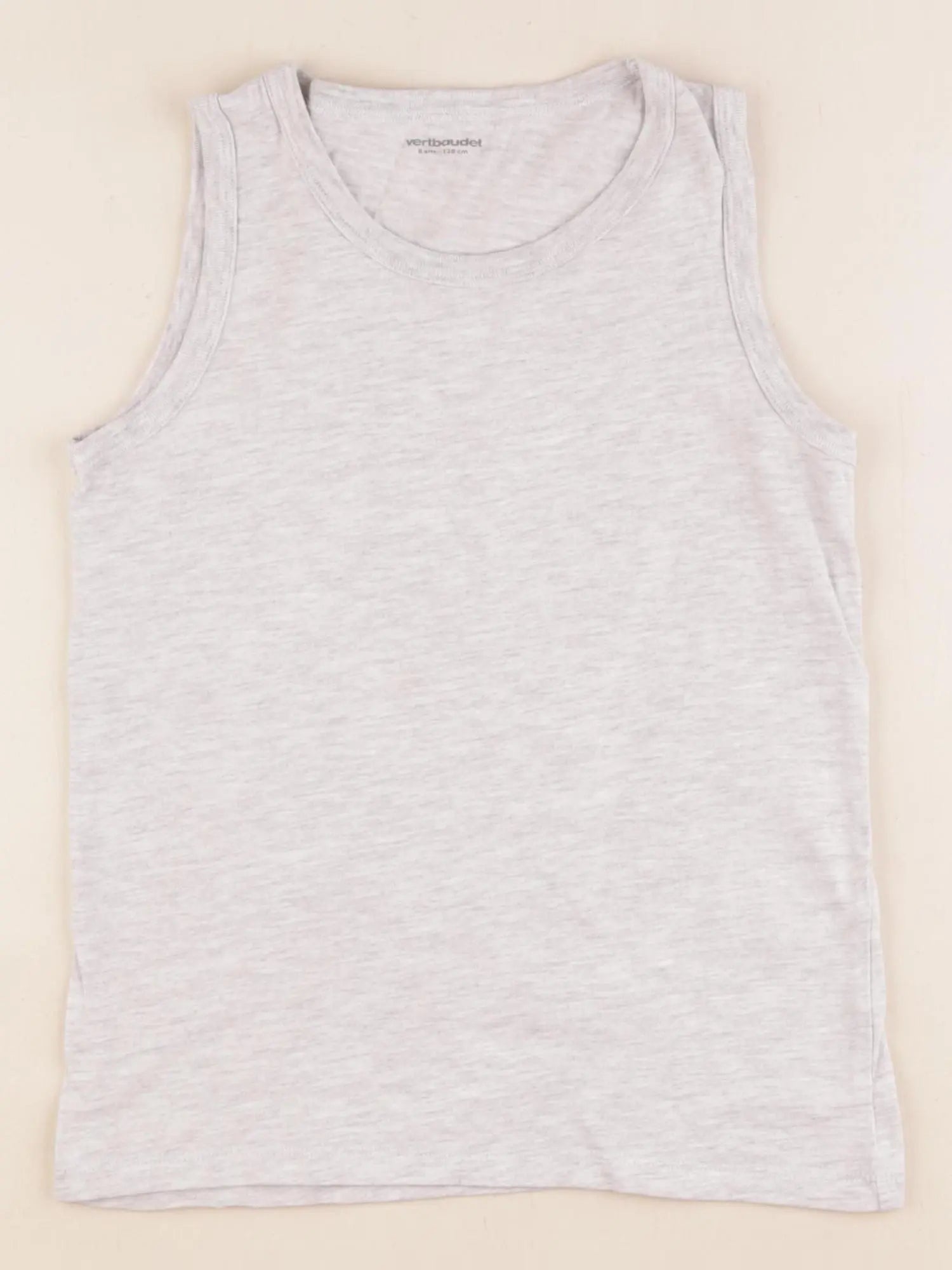 Vertbaudet - maillot de corps gris - 8 ans
