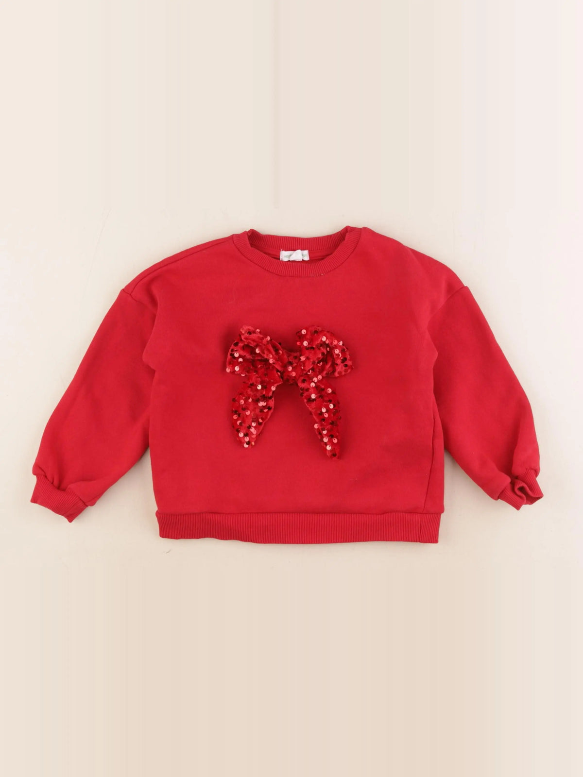 Vertbaudet - sweat rouge - 5 ans