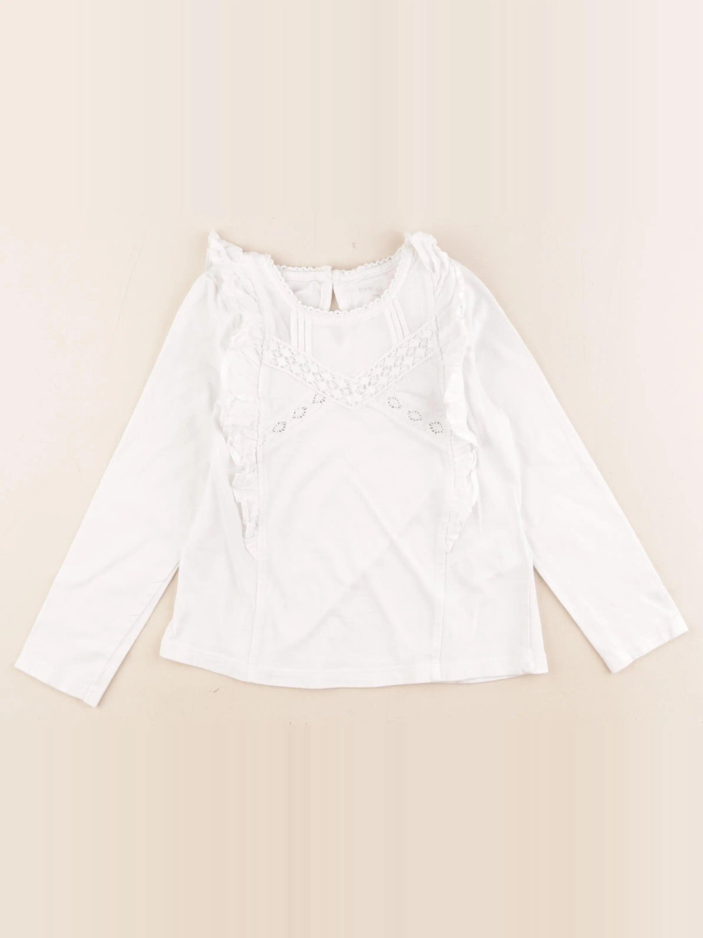 Cyrillus - tee-shirt blanc - 6 ans