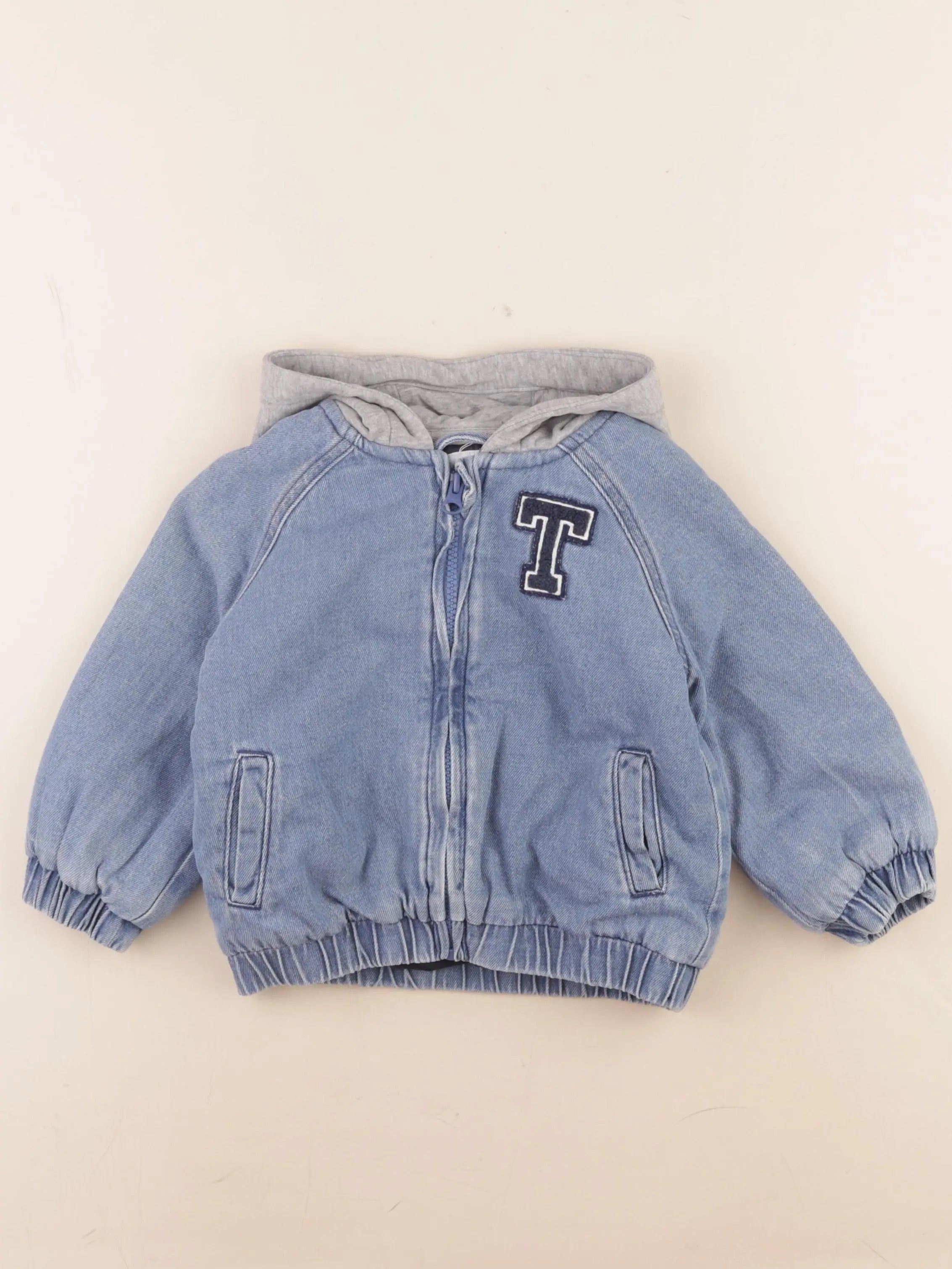 Vertbaudet - veste doublé bleu - 36 mois